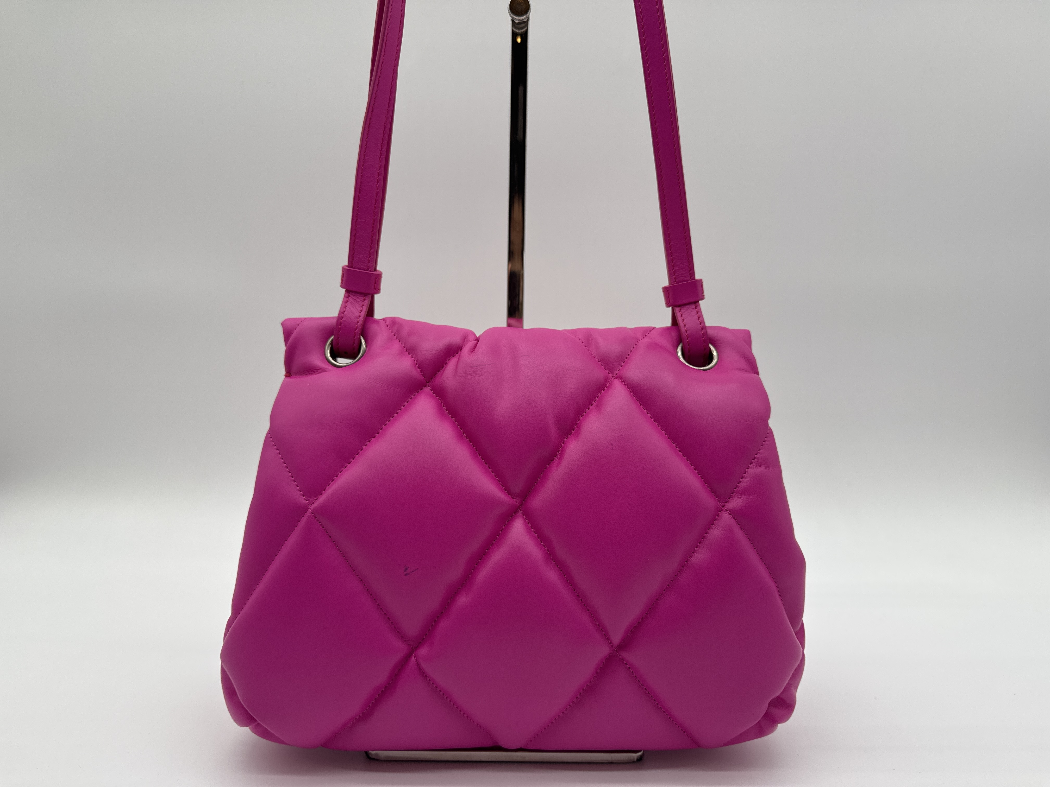 Touch Puffy Pink Shoulder Bag Handbag — view 2