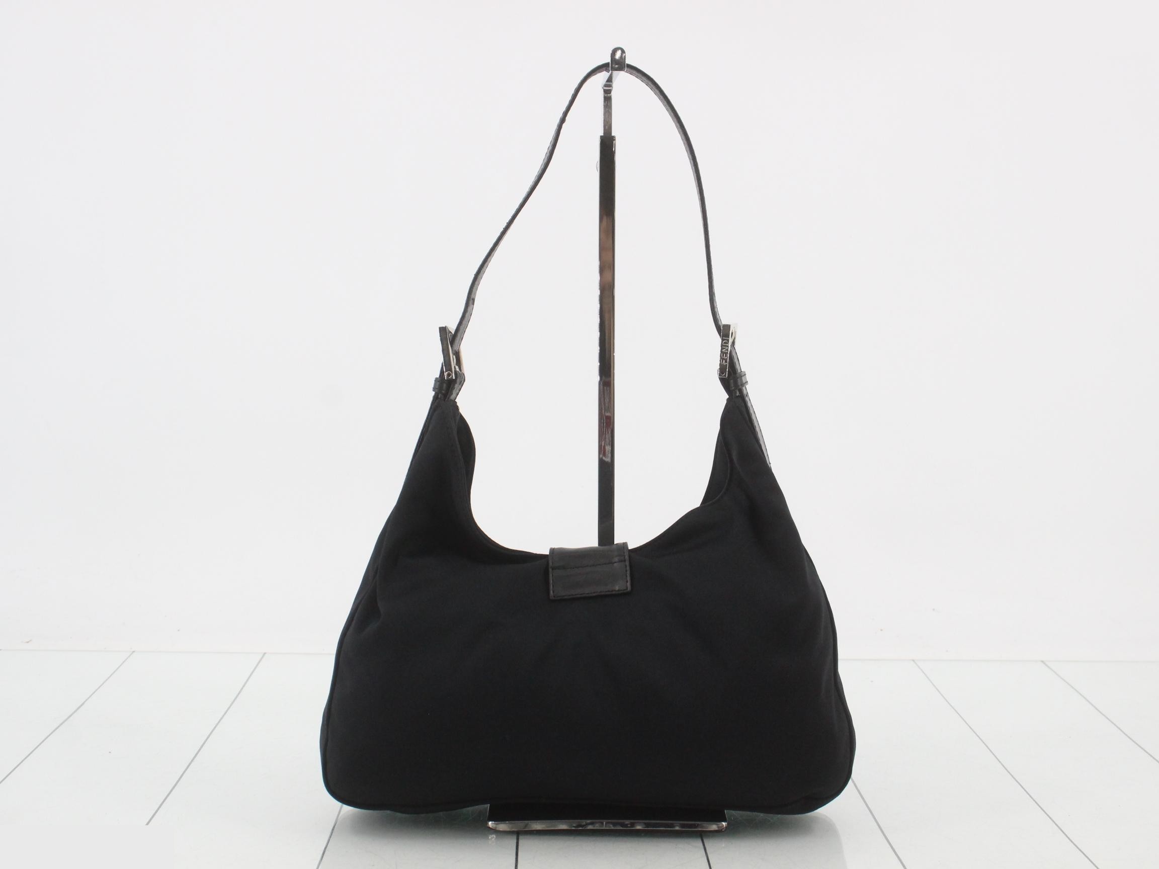 Mamma Bucket Handbag, Cotton Jersey, Black — view 2