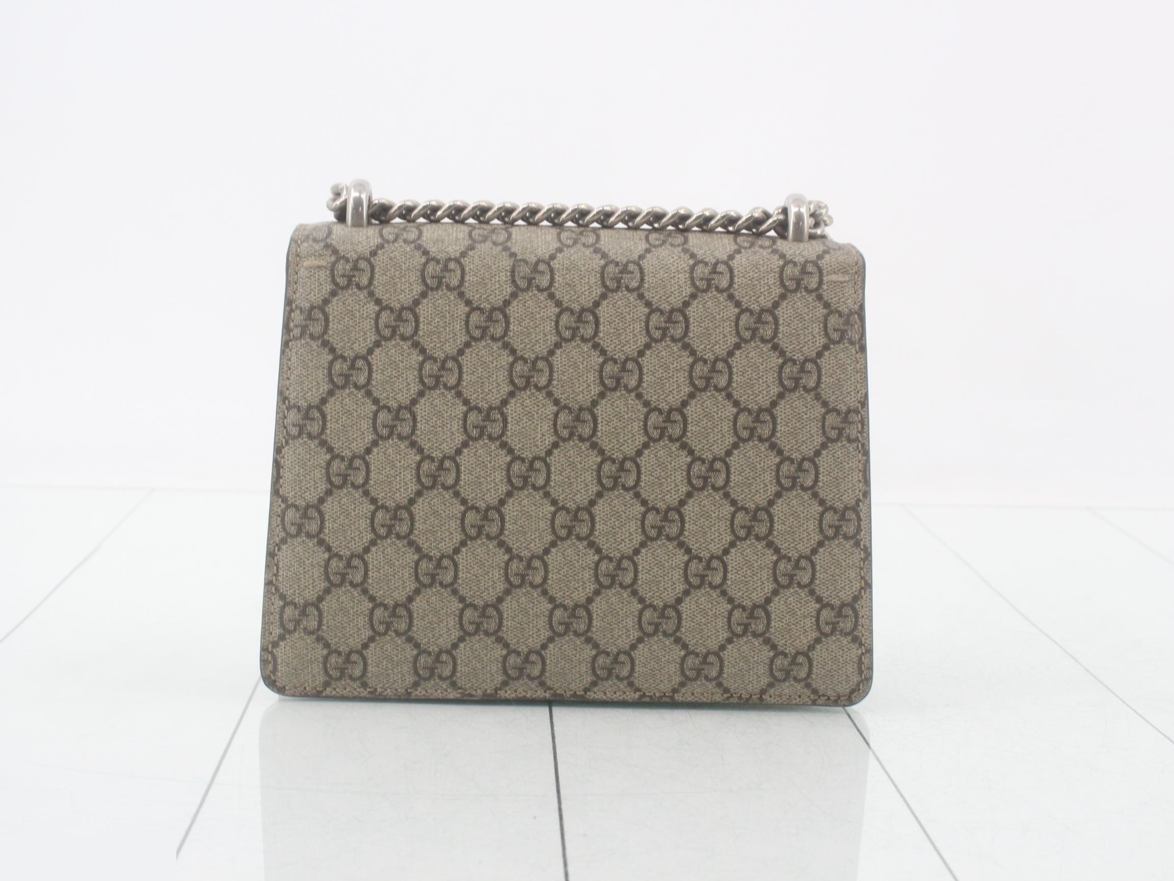 Dionysus GG Supreme Suede Chain Shoulder Bag — view 2