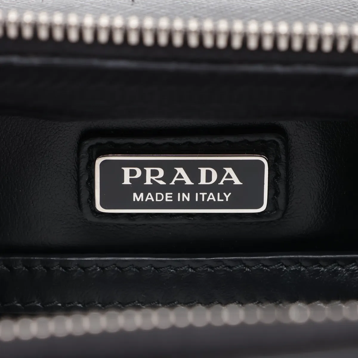 Saffiano Leather 2-Way Shoulder Bag, Black — view 10