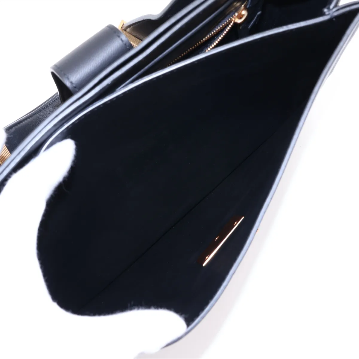 Marie Leather Shoulder Bag, Black — view 11