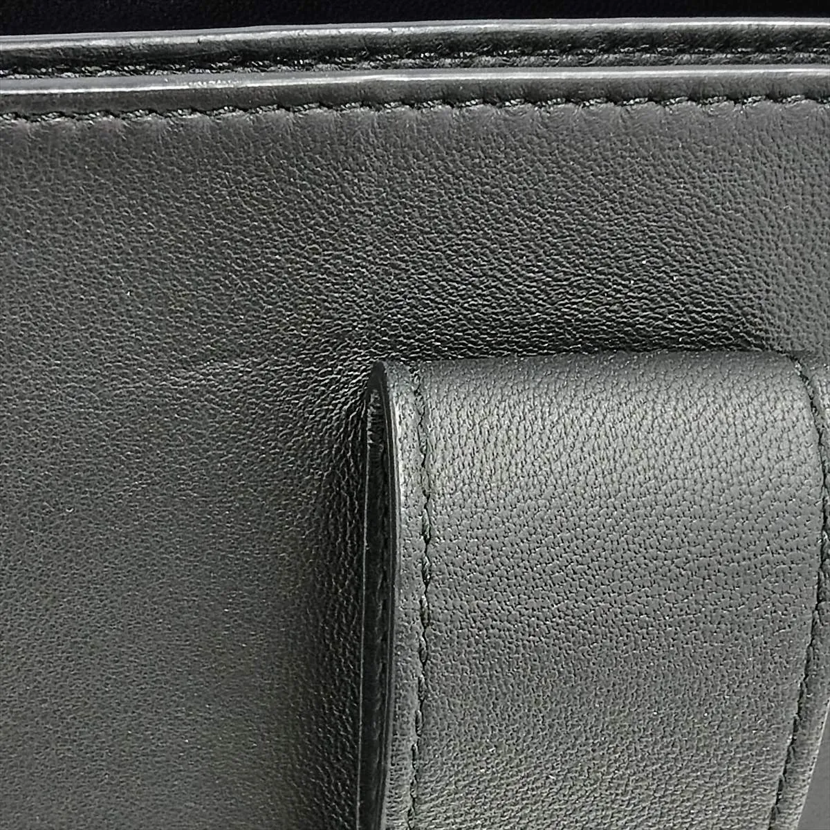 Marie Leather Shoulder Bag, Black — view 15