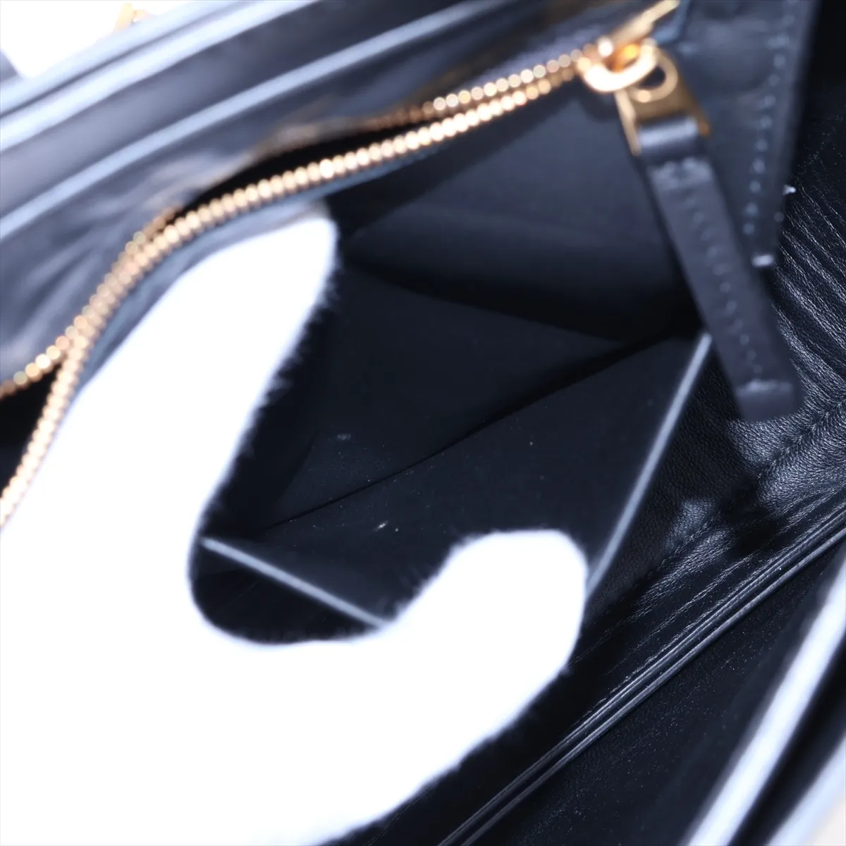 Marie Leather Shoulder Bag, Black — view 10