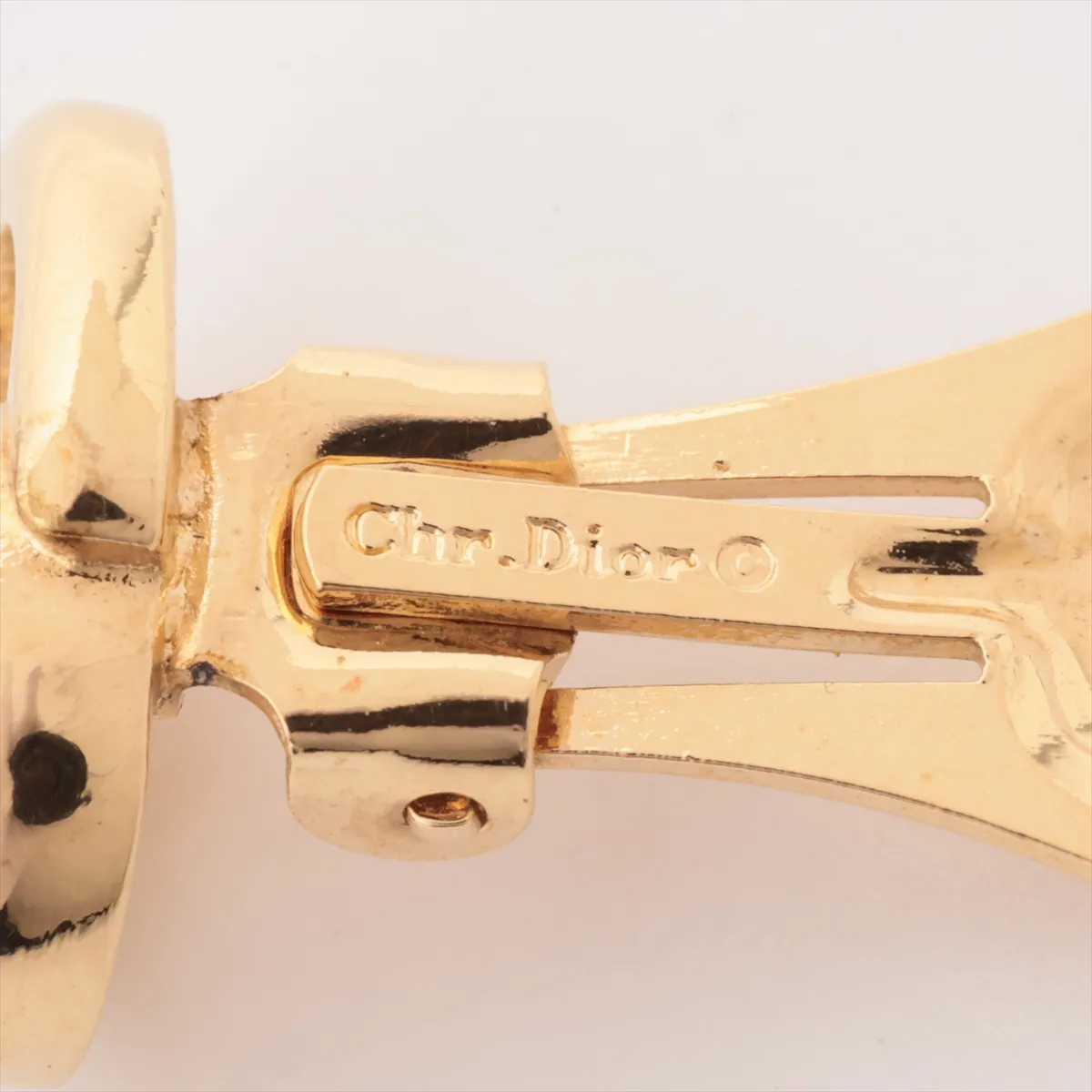 CD logo necklace (GP gold), with — view 11