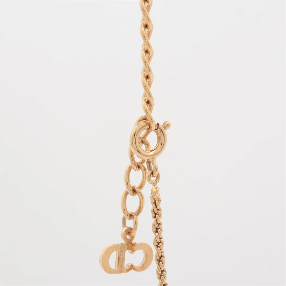 CD logo necklace (GP gold), with — view 4