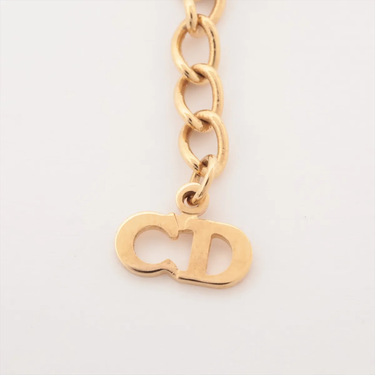 CD logo necklace (GP gold), with — view 5