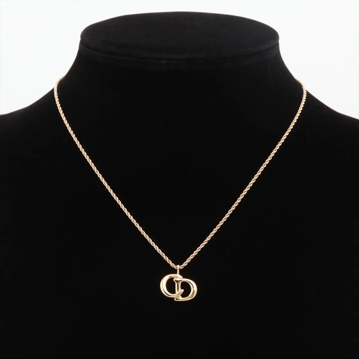 CD logo necklace (GP gold), with — view 6