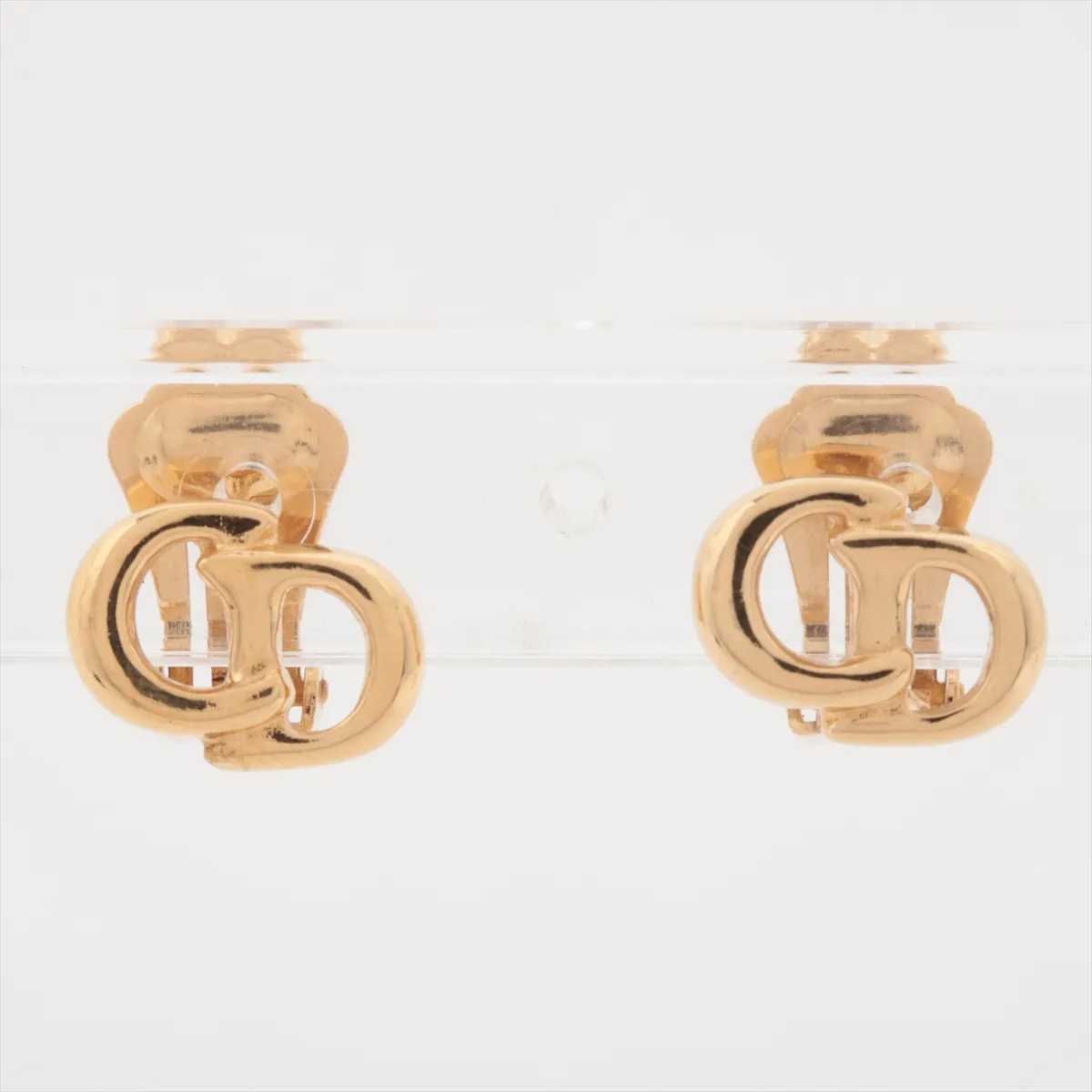 CD logo necklace (GP gold), with — view 7