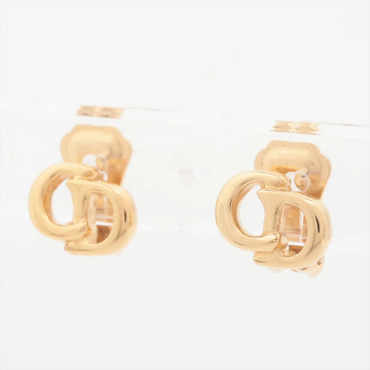 CD logo necklace (GP gold), with — view 9
