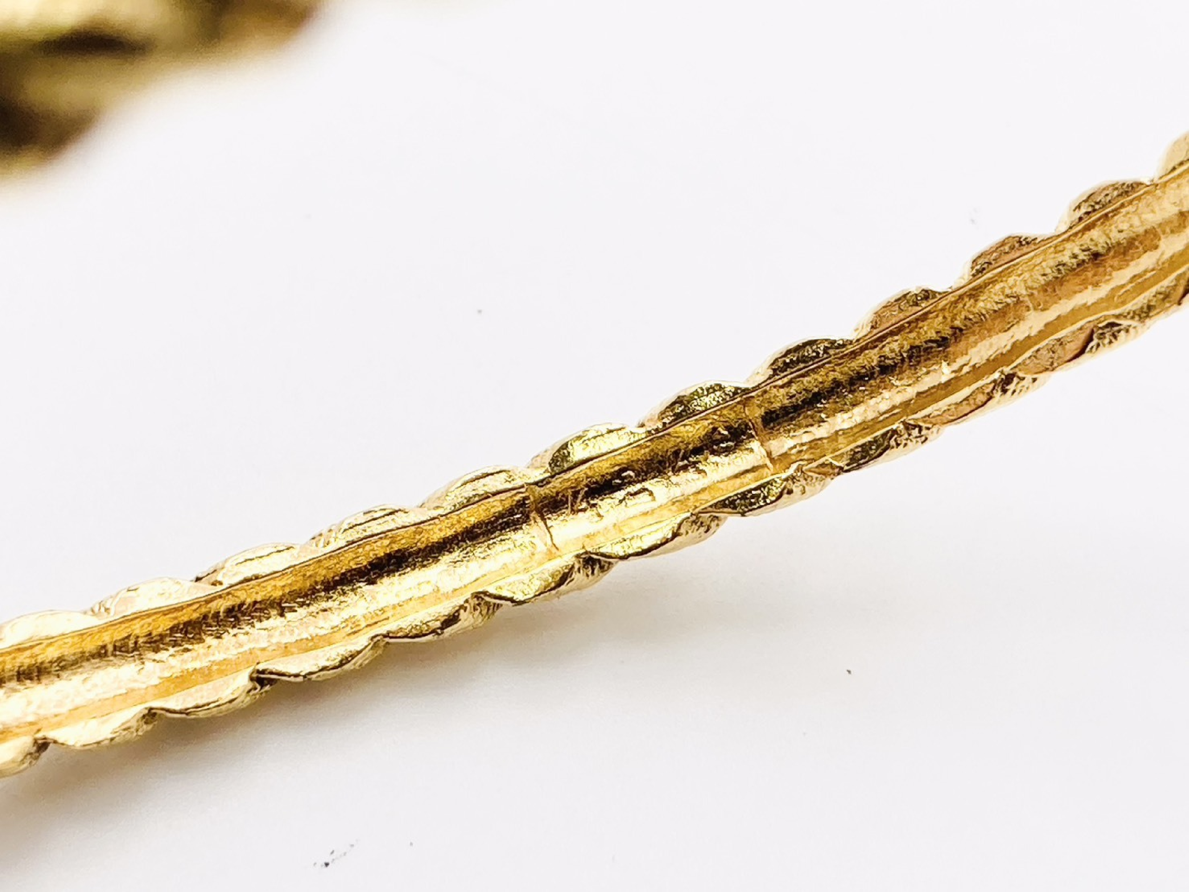 Twist Rope Bangle (with comments, item number 25/4249) Gold Bracelet/Bangle — view 4