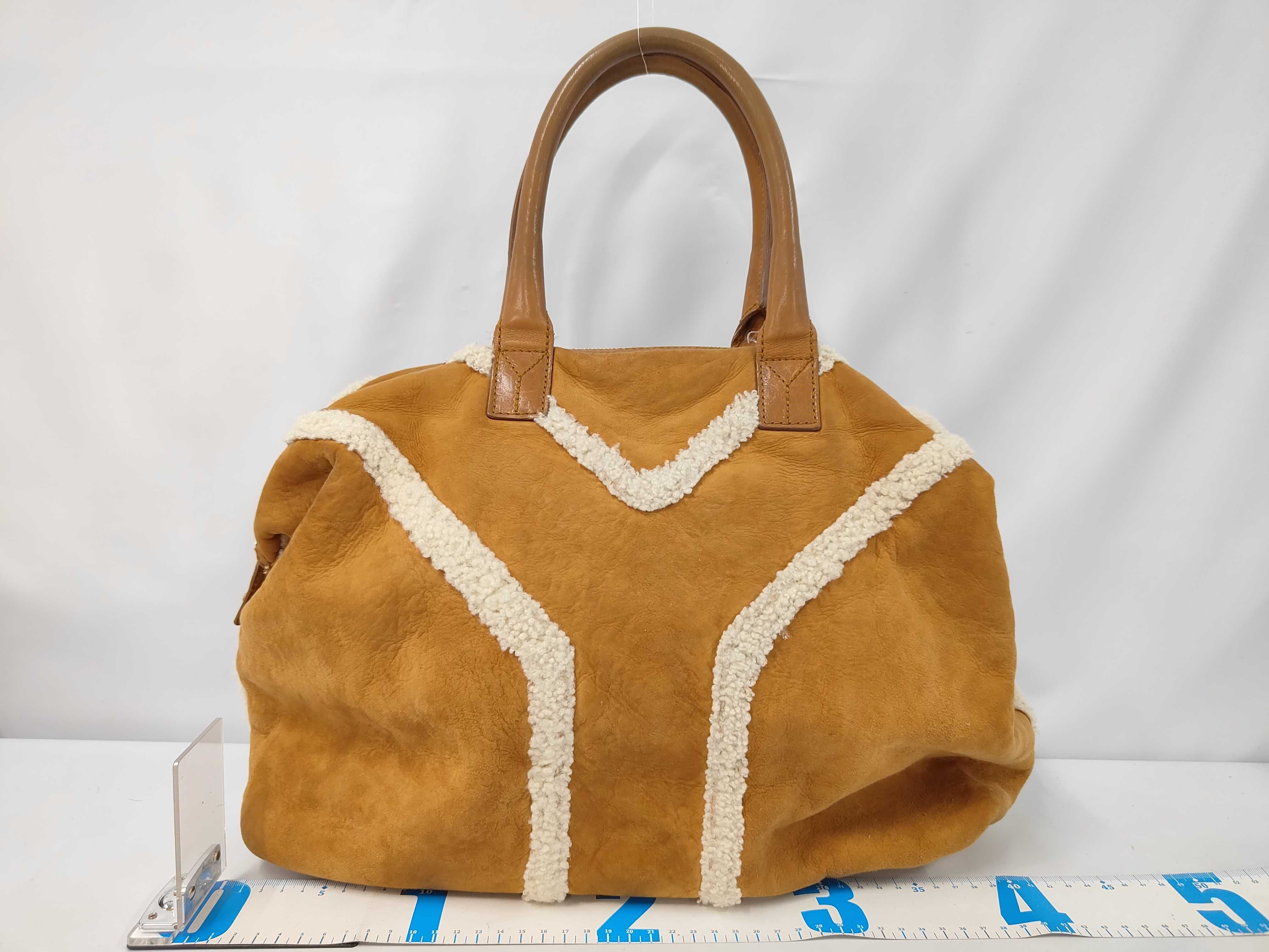 shearling tote bag — view 2