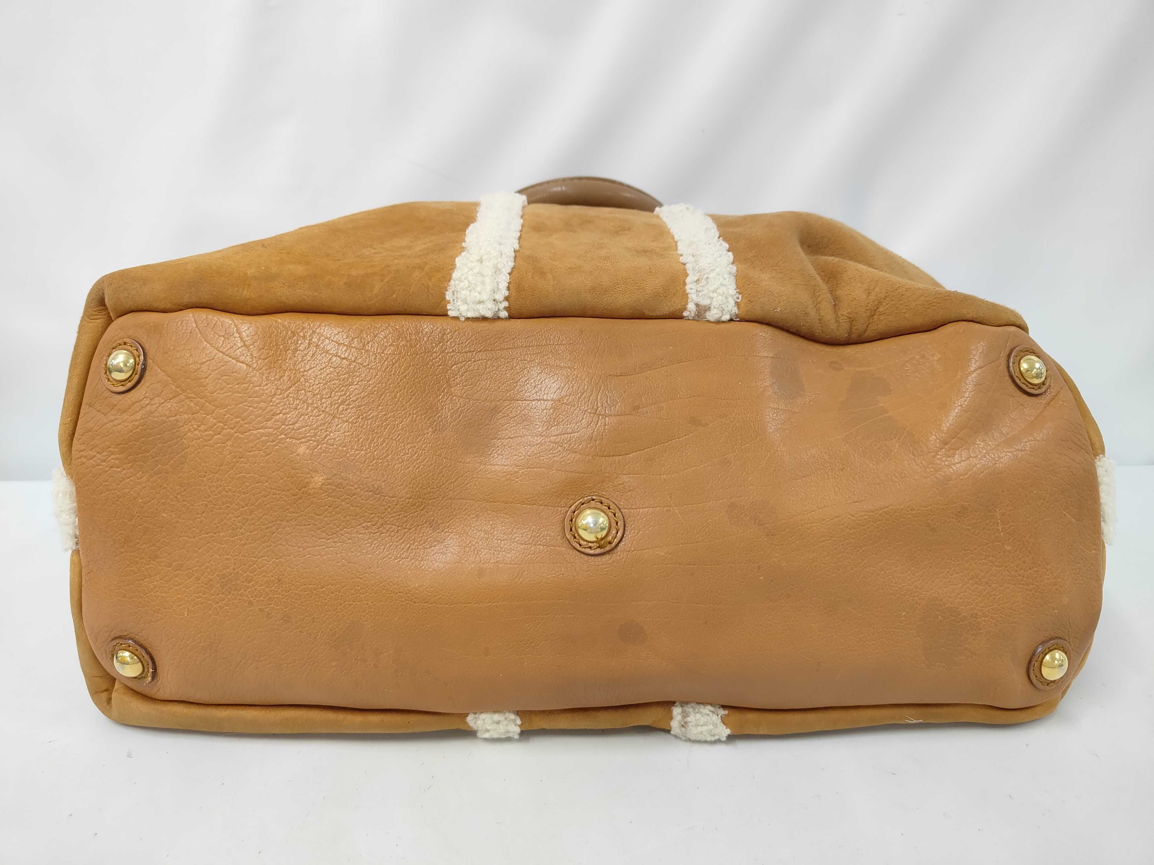 shearling tote bag — view 3