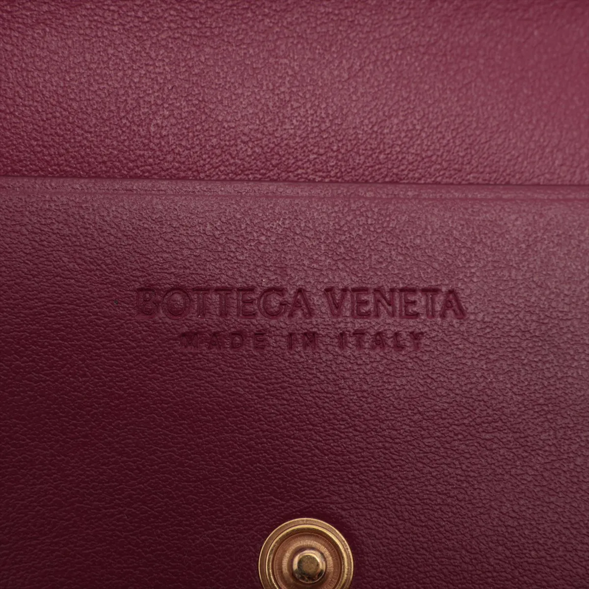 Intrecciato Leather Coin Case, Purple — view 9