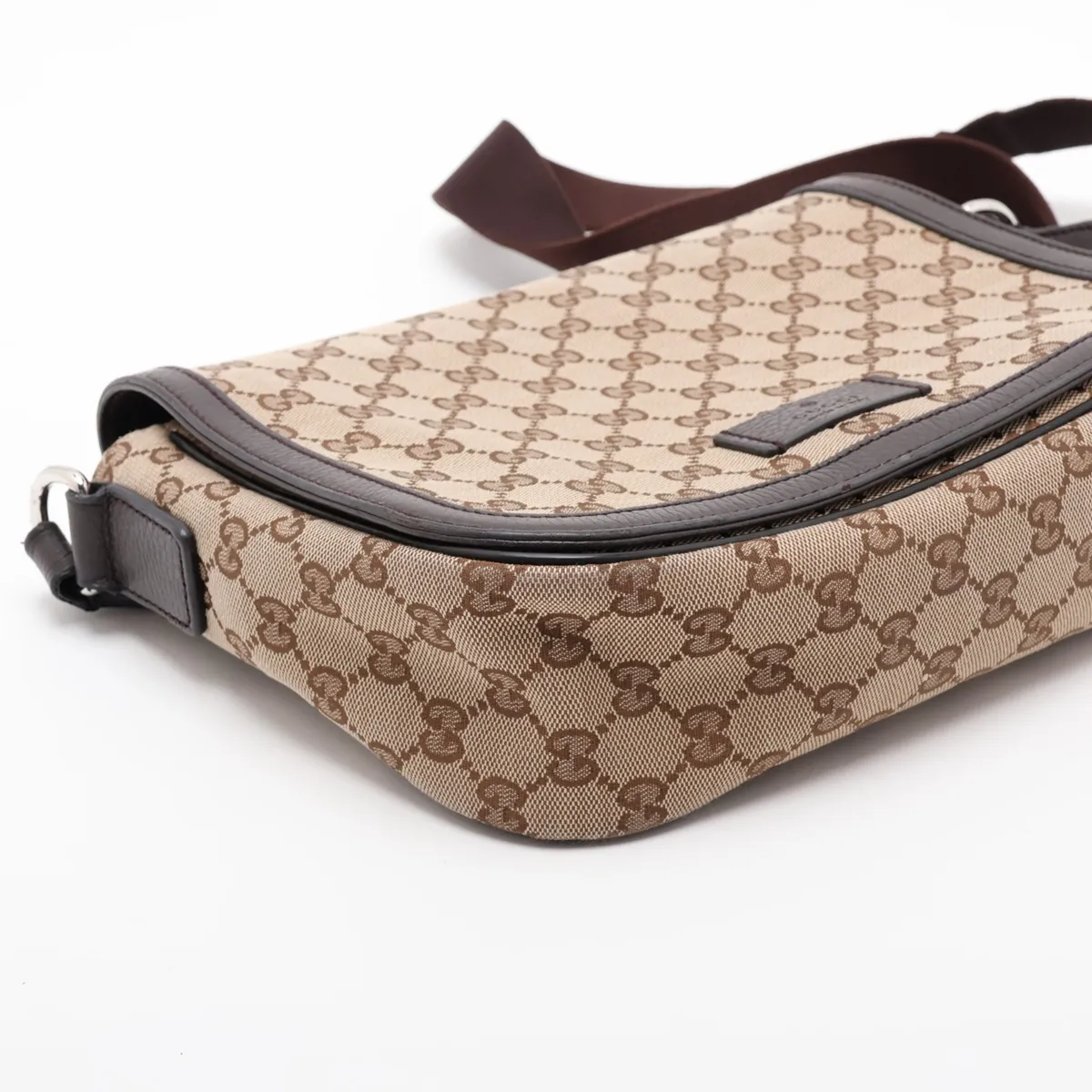 GG Canvas Shoulder Bag, Canvas x Leather, Beige x Brown, 449172 (Outlet) — view 4