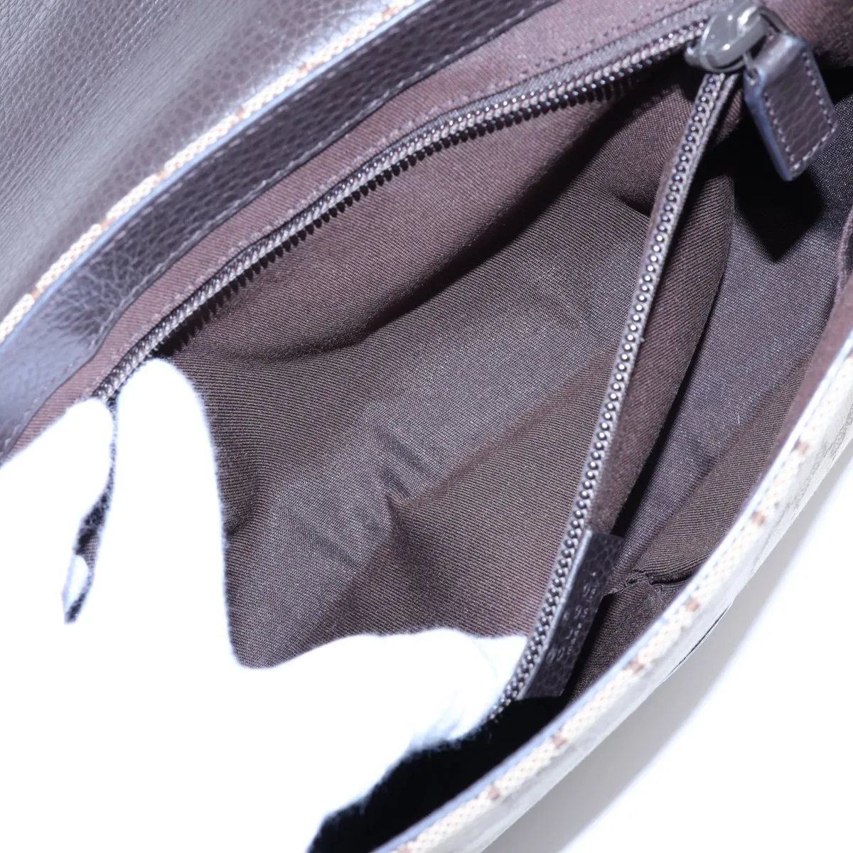 GG Canvas Shoulder Bag, Canvas x Leather, Beige x Brown, 449172 (Outlet) — view 7