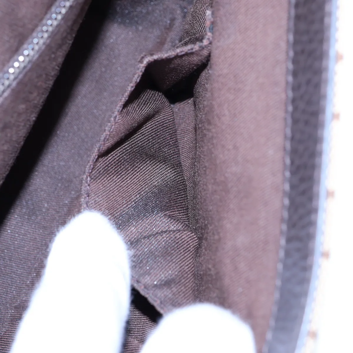 GG Canvas Shoulder Bag, Canvas x Leather, Beige x Brown, 449172 (Outlet) — view 8