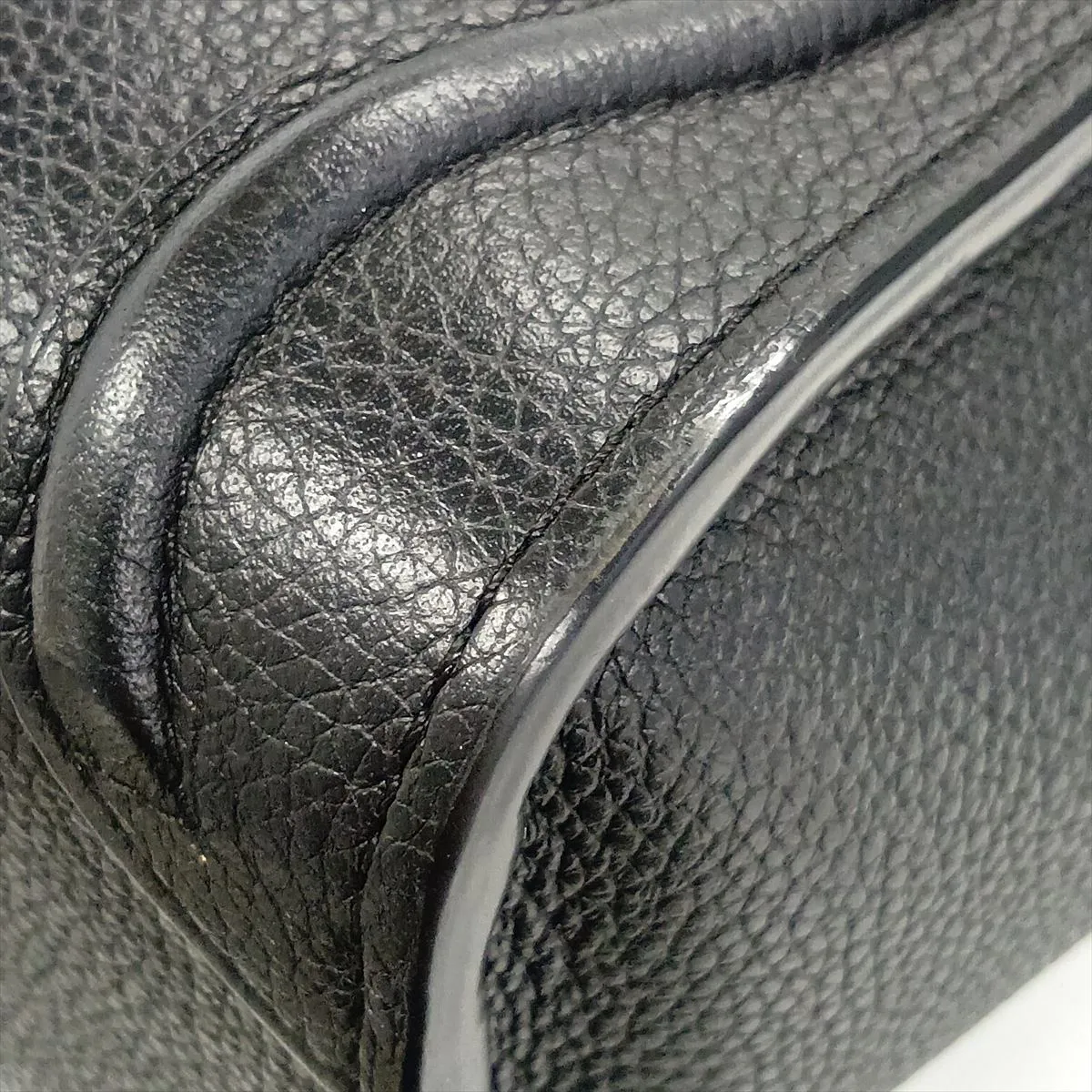 Luggage Nano Shopper Leather 2-Way Handbag, Black — view 12