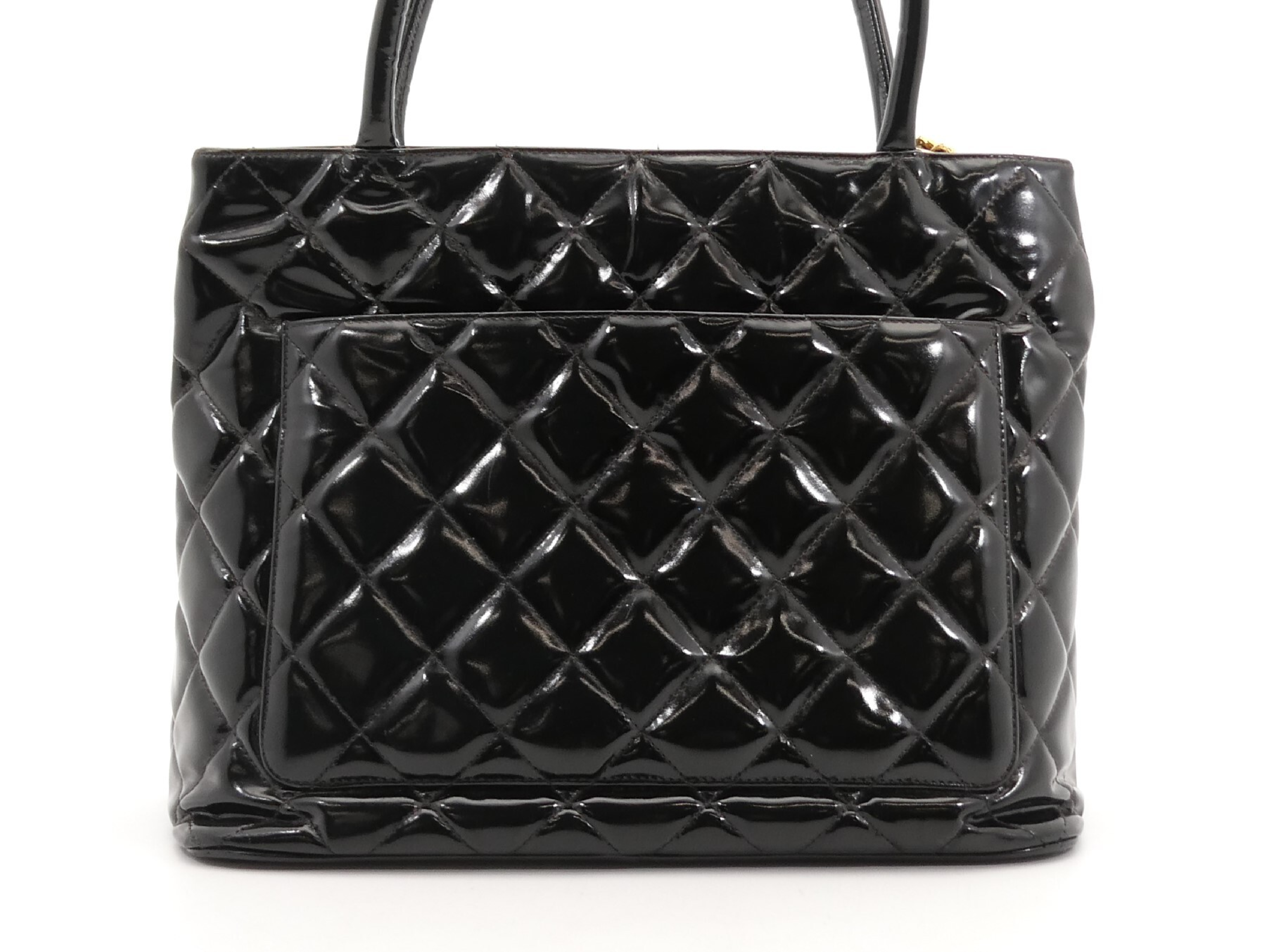 Reissue Tote Enamel Coco Mark Tote Bag — view 2
