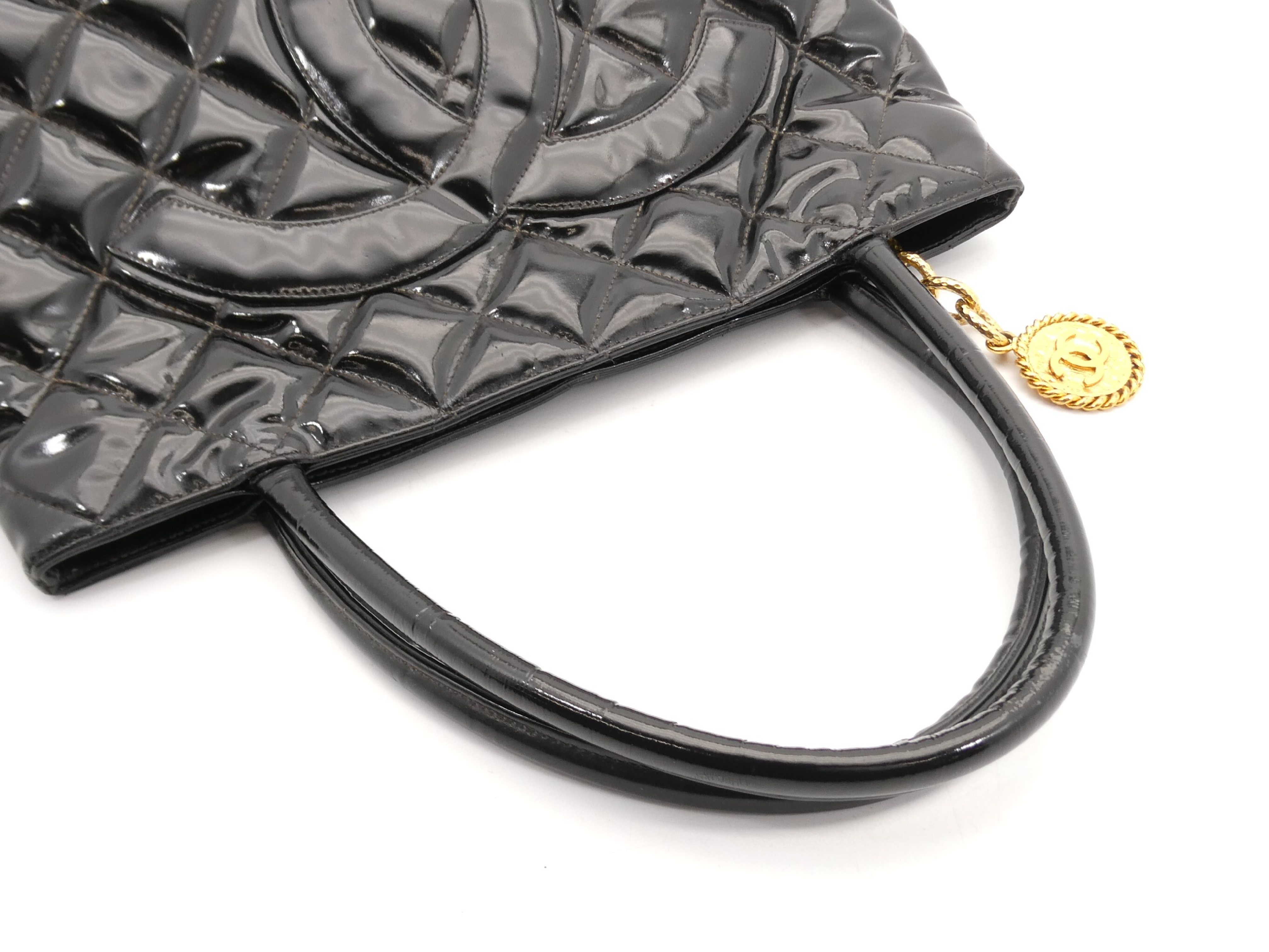 Reissue Tote Enamel Coco Mark Tote Bag — view 6