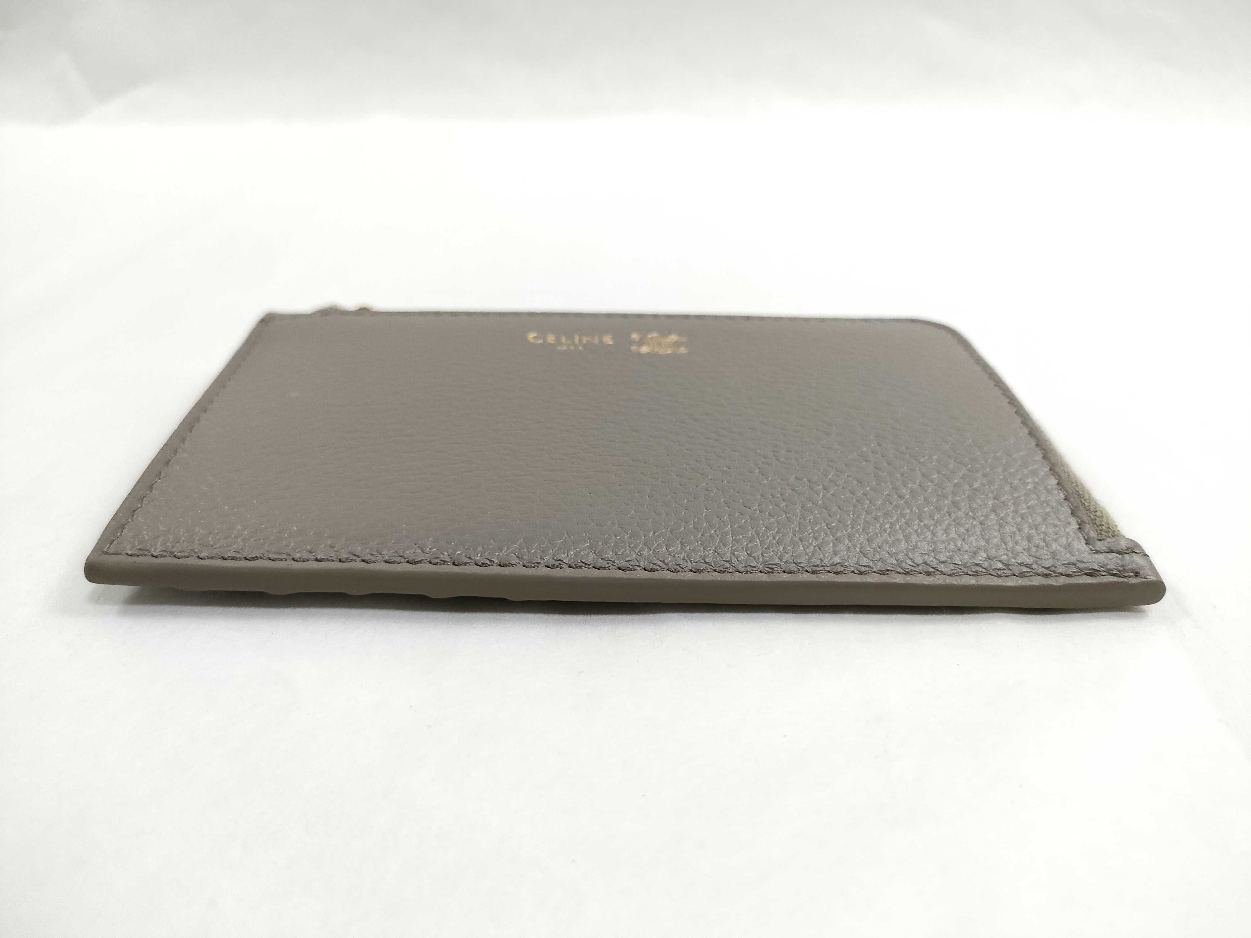 Leather Fragment Case, Beige, Card Case — view 4