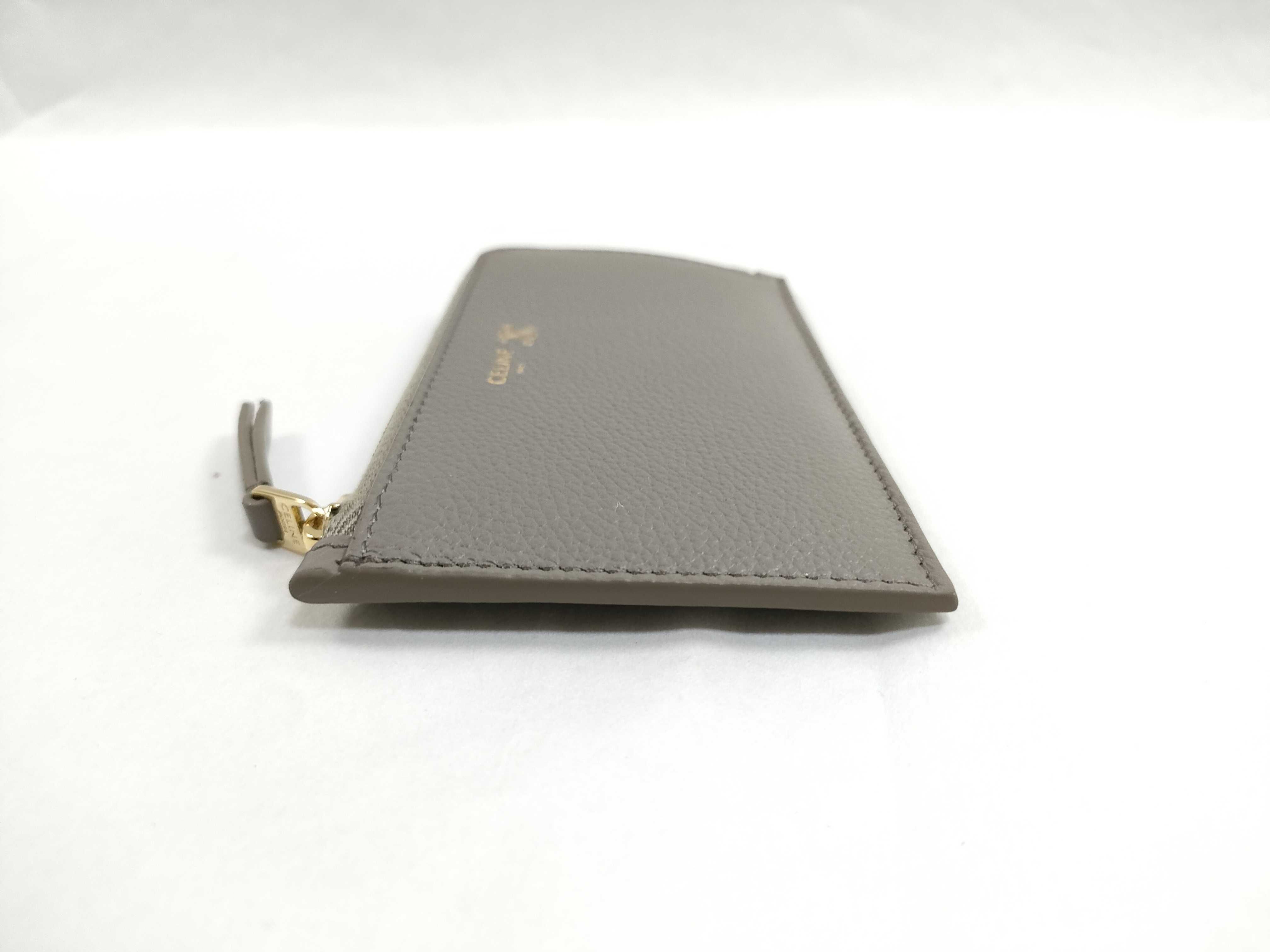 Leather Fragment Case, Beige, Card Case — view 5