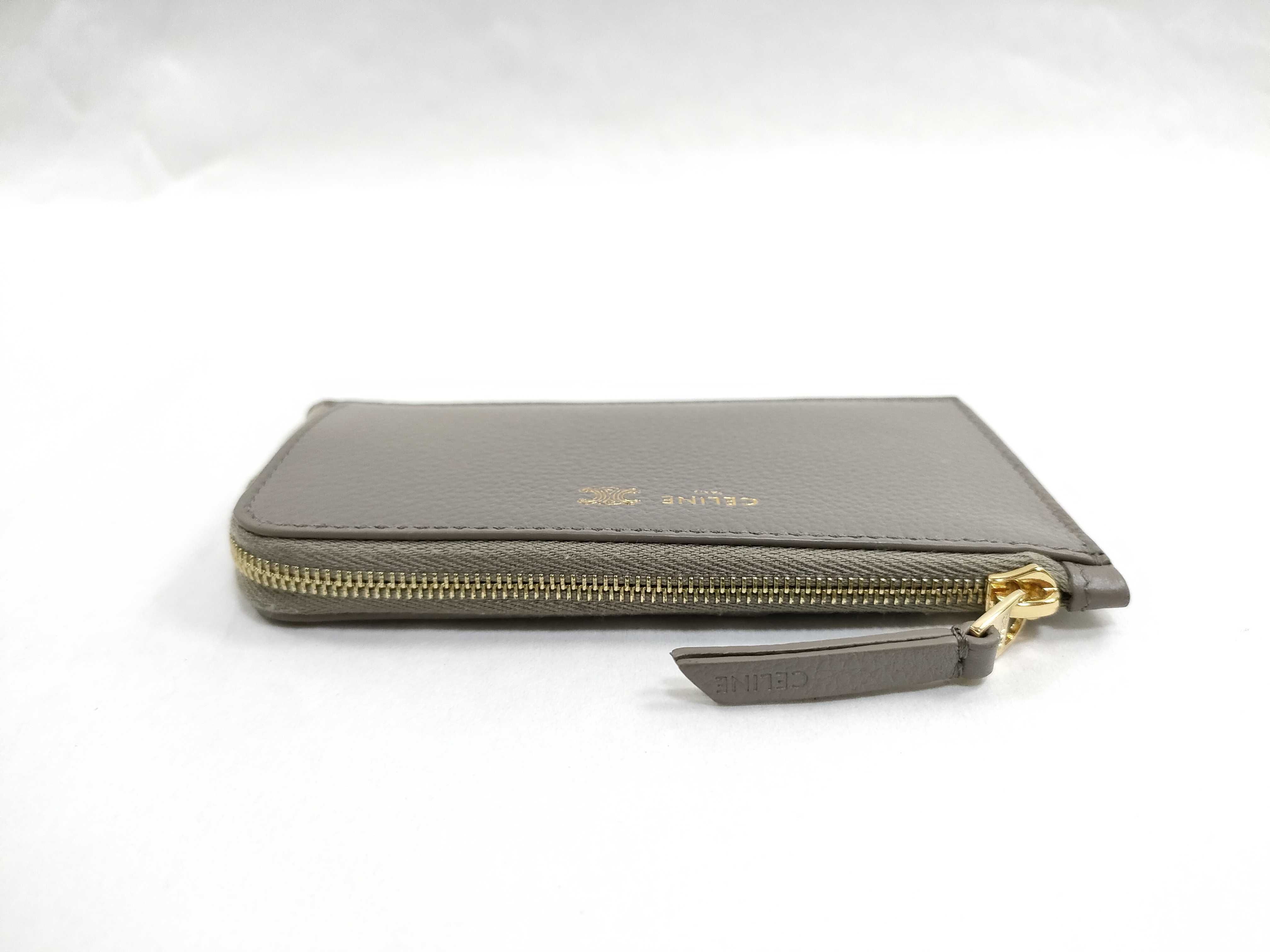 Leather Fragment Case, Beige, Card Case — view 6