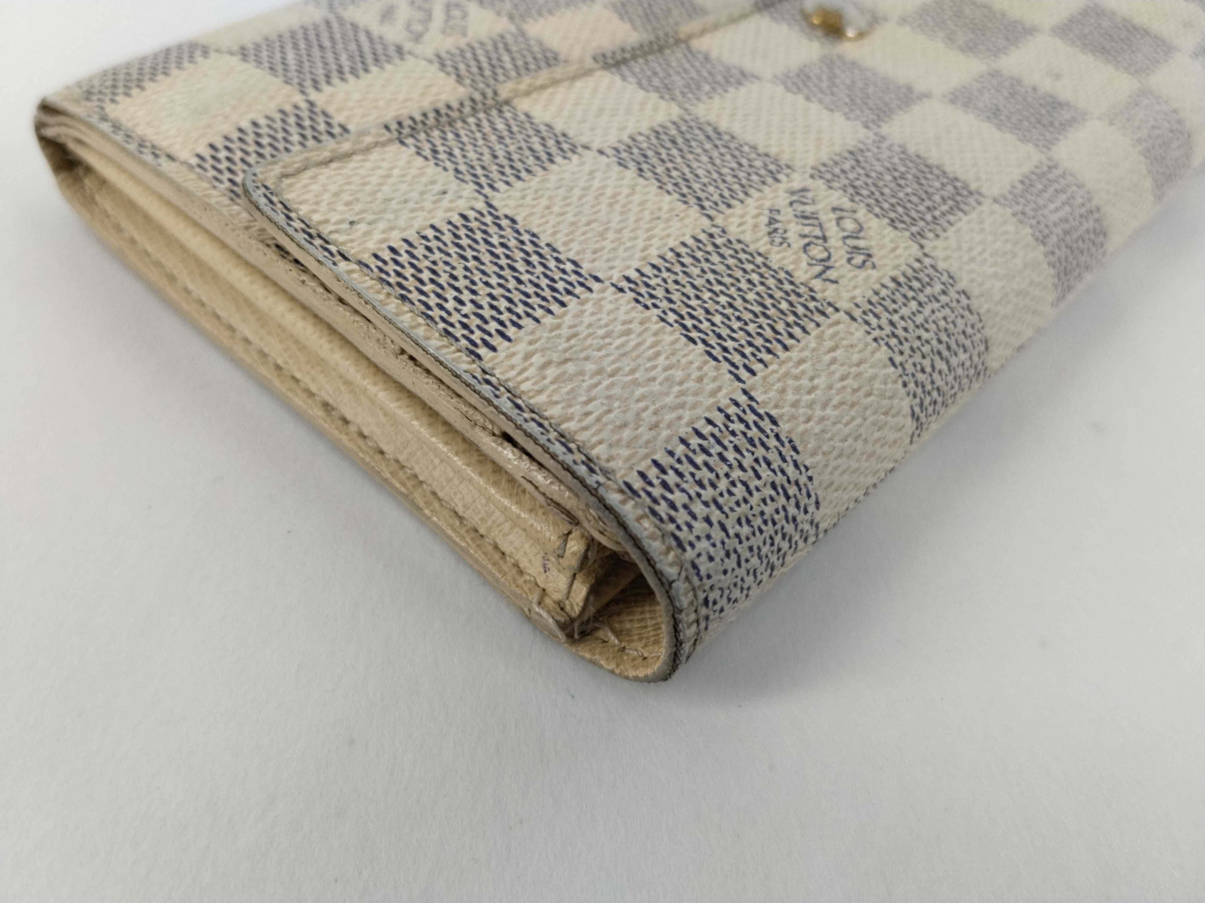 Damier Azur LV Wallet Blue/White — view 3