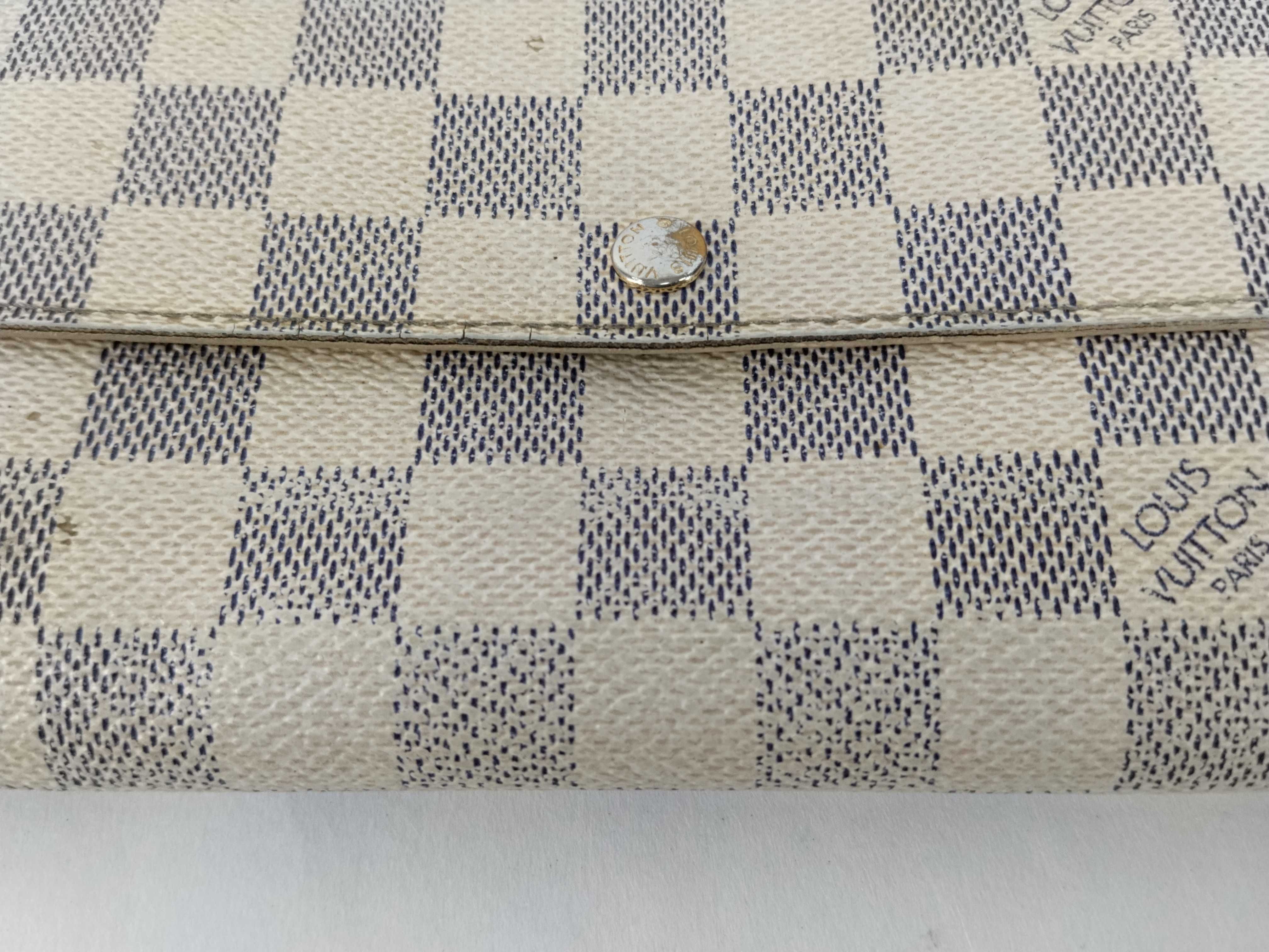 Damier Azur LV Wallet Blue/White — view 8