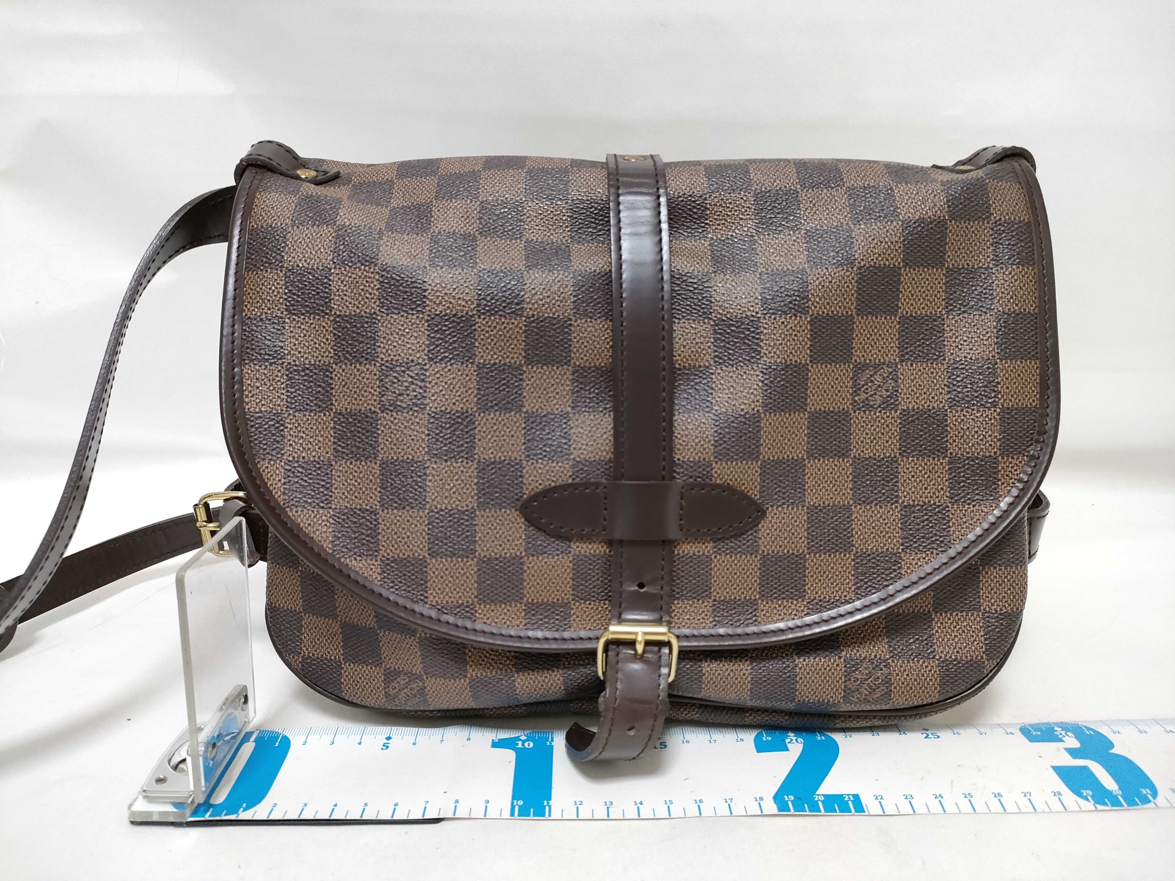 Damier Saumur 30 N48081 MB1027 Brown Shoulder Bag — view 2