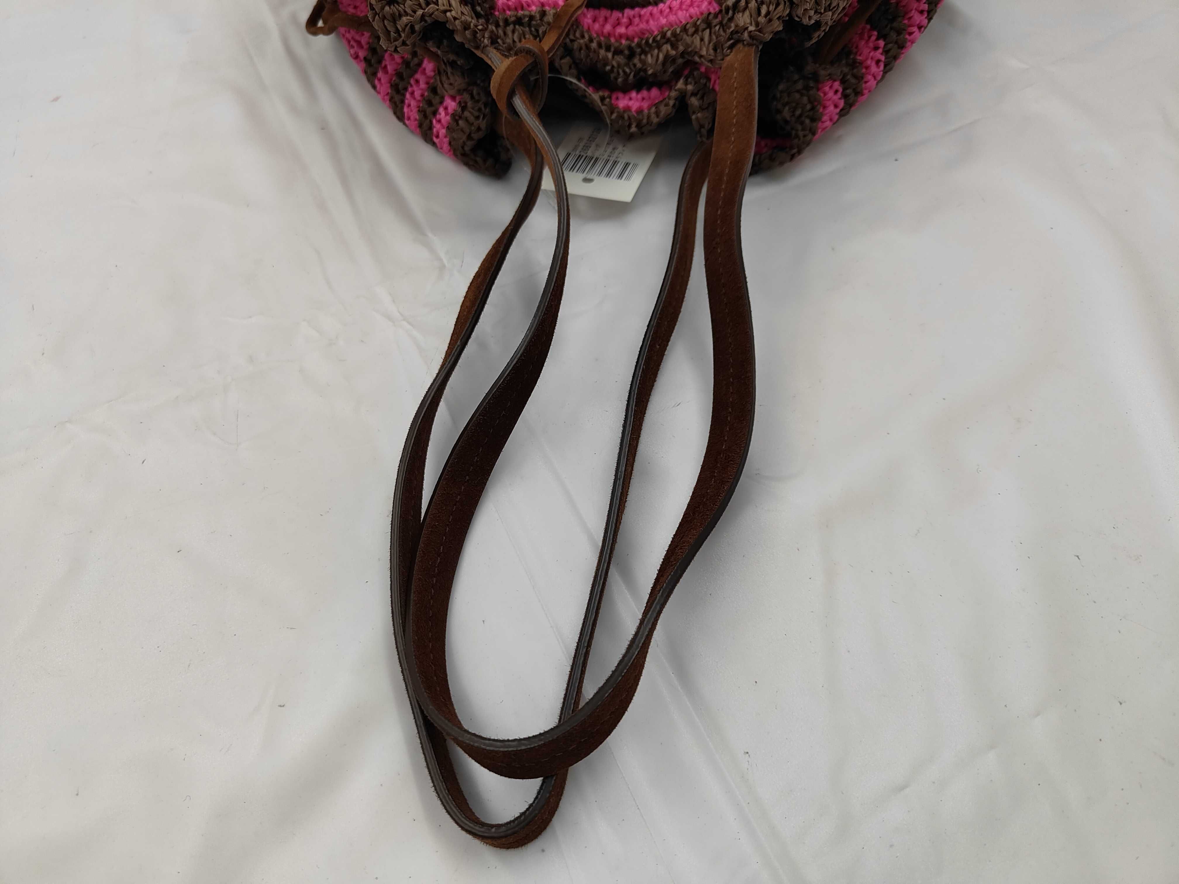 Raffia Drawstring Tote Bag — view 3
