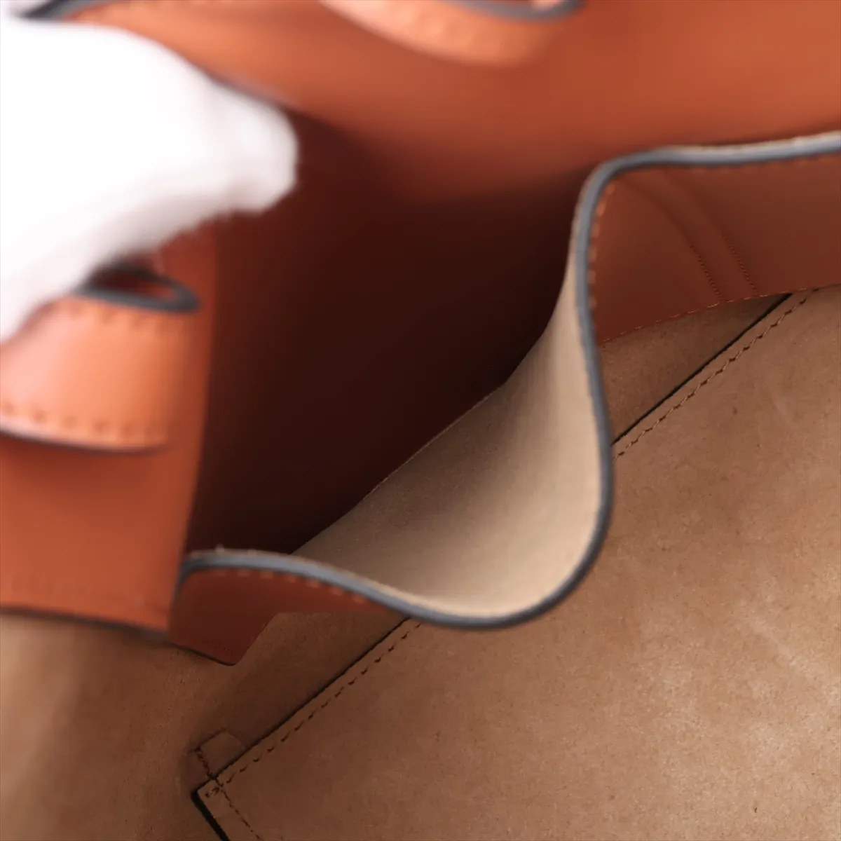 Anagram Leather 2-Way Tote Bag, Brown — view 11
