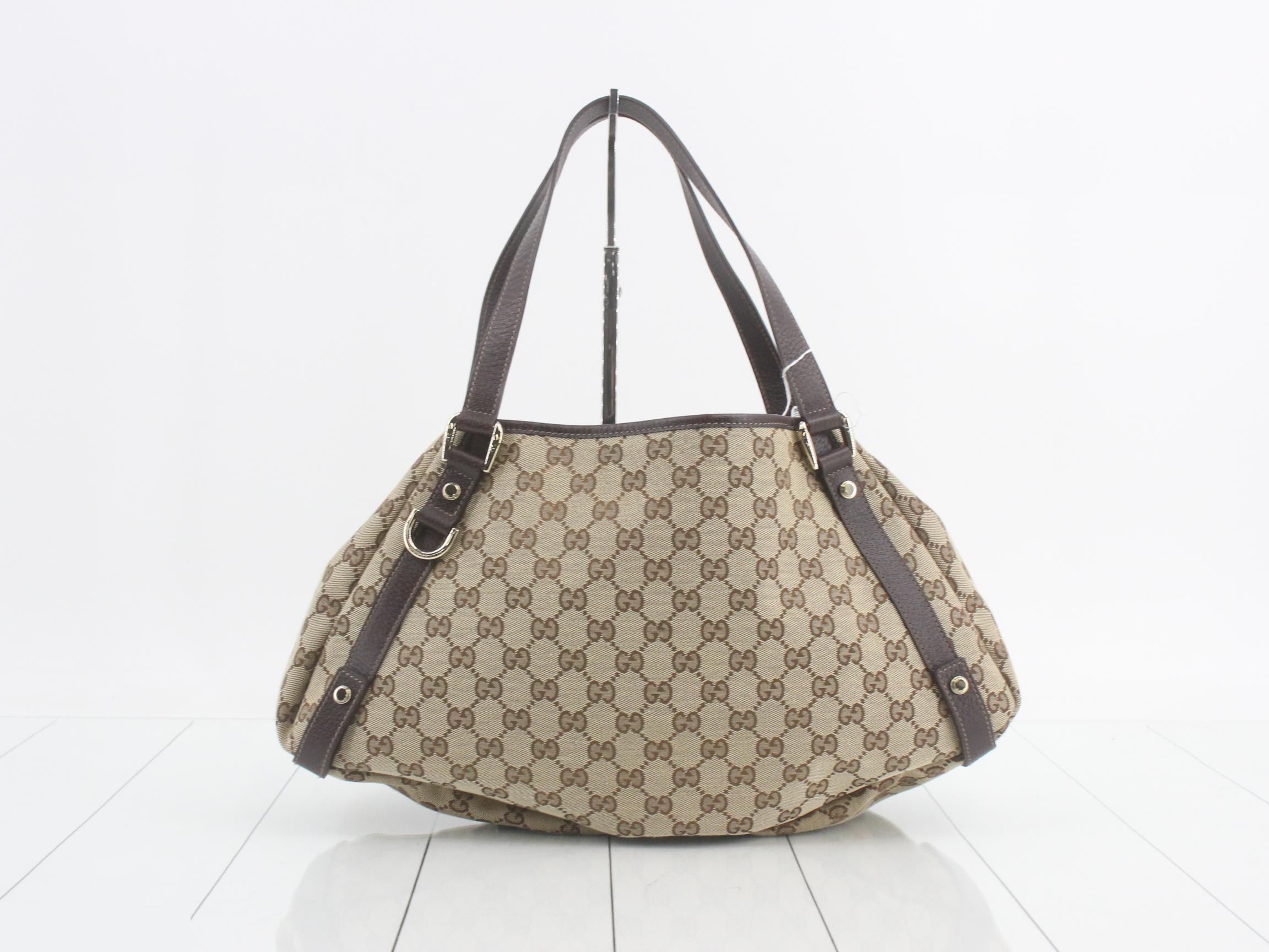 Abbey GG Canvas Leather Semi-Shoulder Bag — view 2