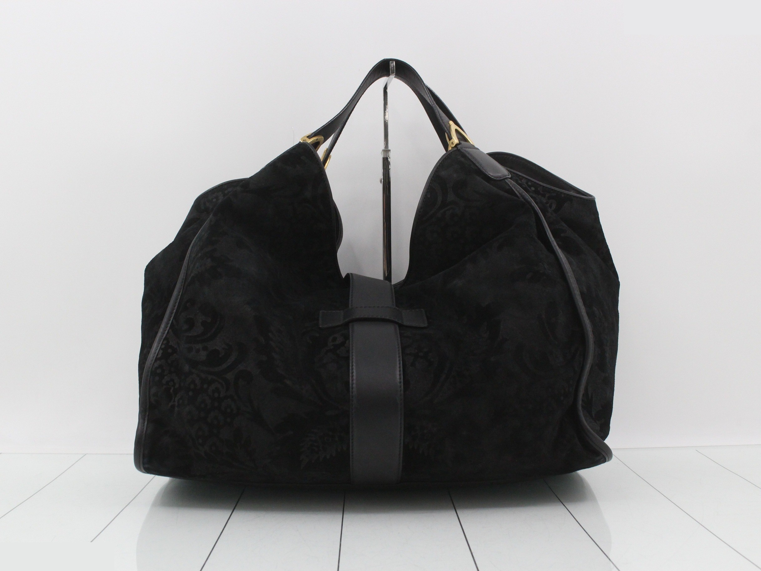 Suede Stirrup Handbag — view 2