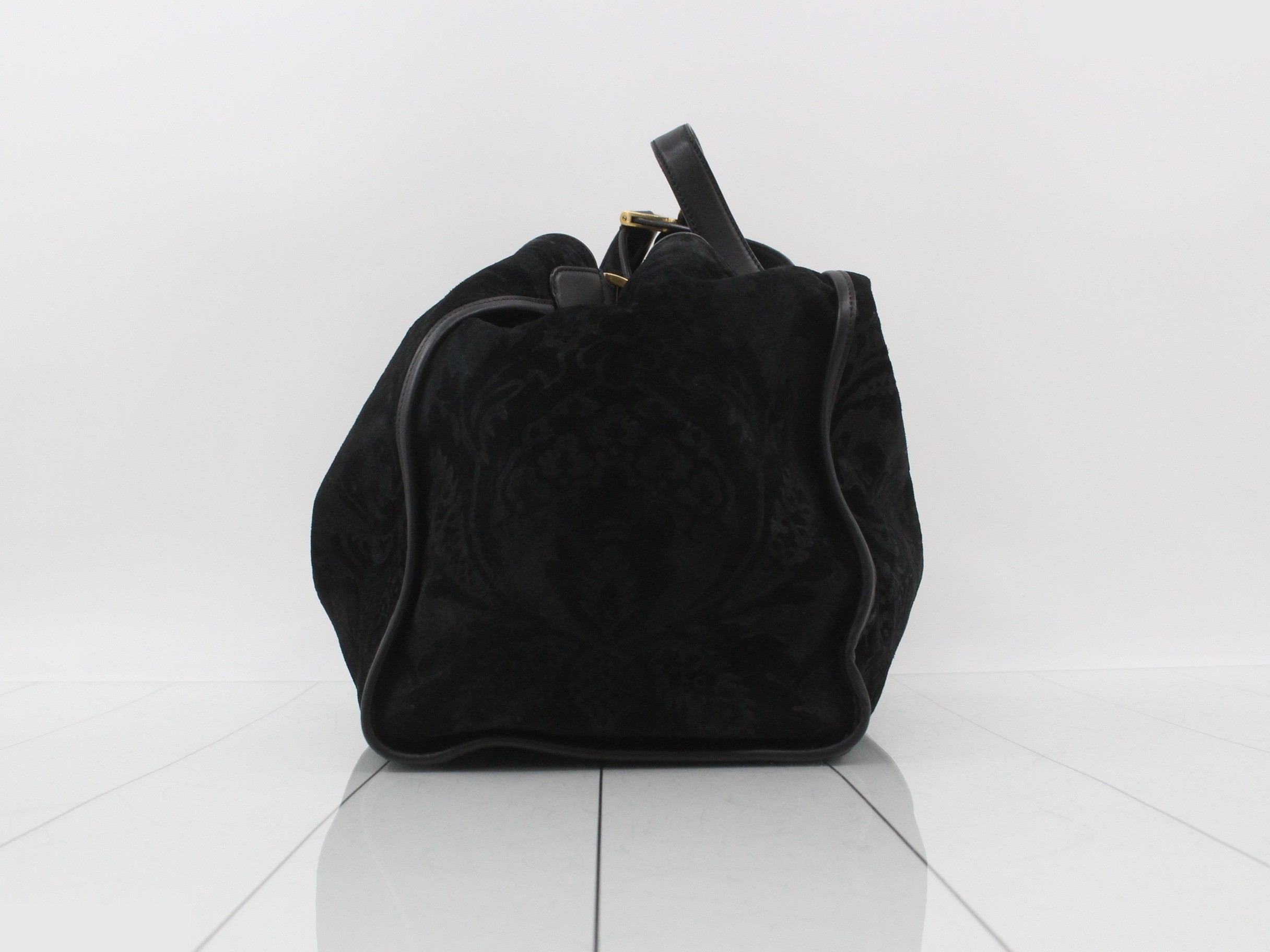Suede Stirrup Handbag — view 3