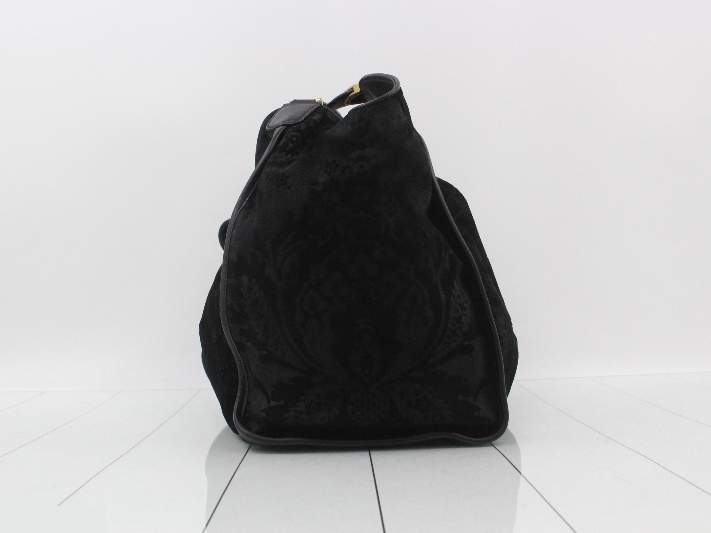 Suede Stirrup Handbag — view 4