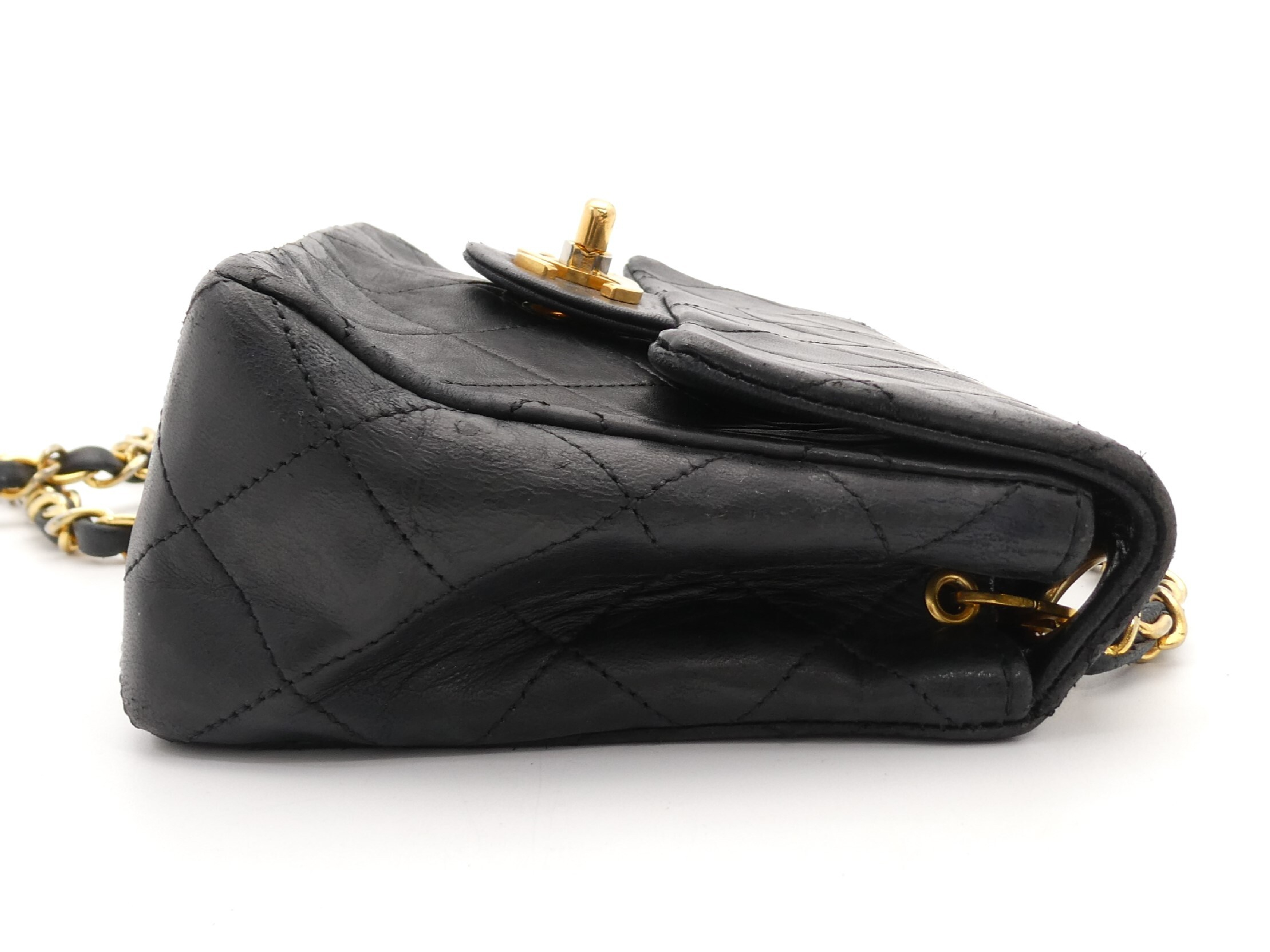 Mini Matelassé Coco Mark Turnlock Chain Shoulder Bag — view 4