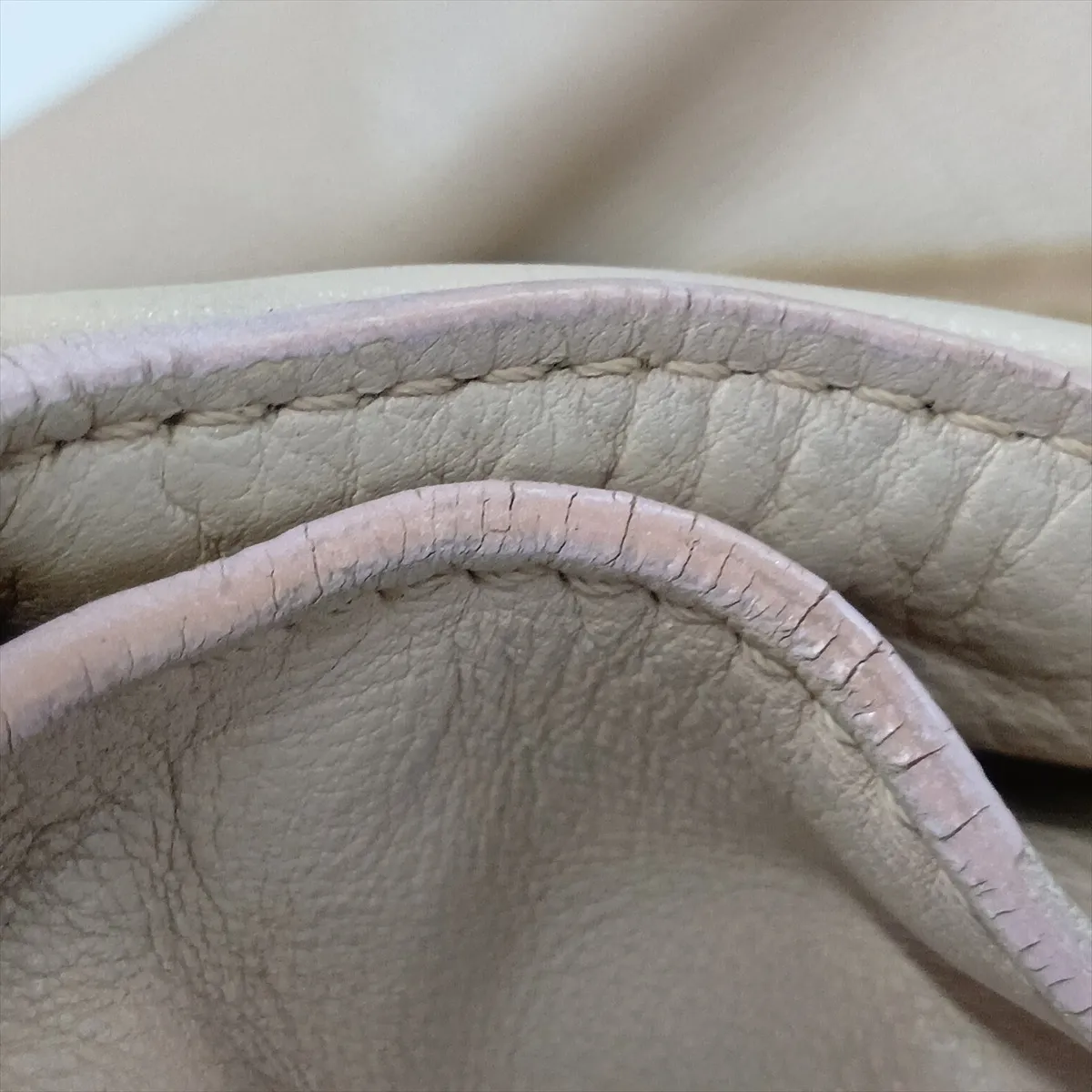 Bittersweet Leather Shoulder Bag, Beige — view 11