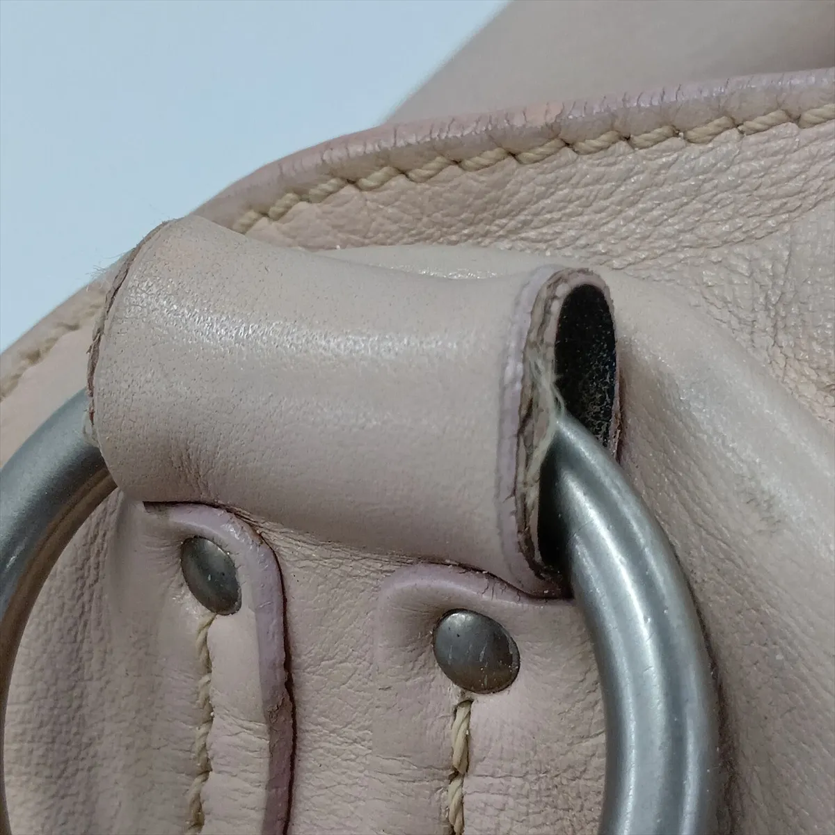 Bittersweet Leather Shoulder Bag, Beige — view 12
