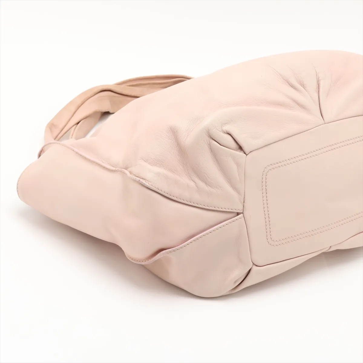 Bittersweet Leather Shoulder Bag, Beige — view 4