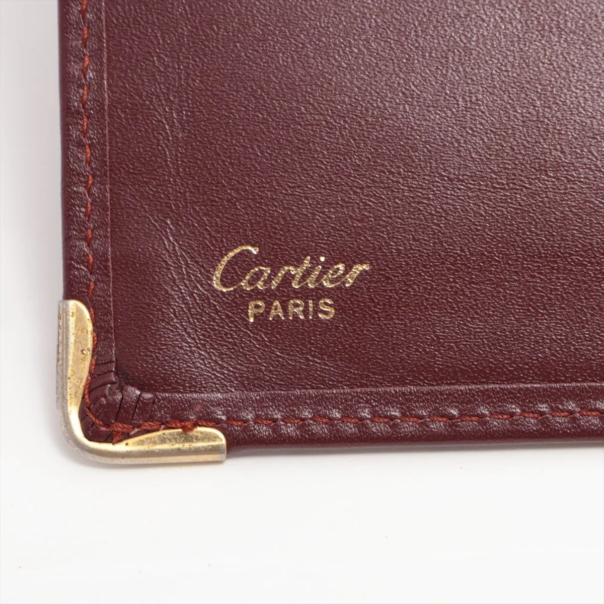Mustline Leather Long Wallet Bordeaux — view 8
