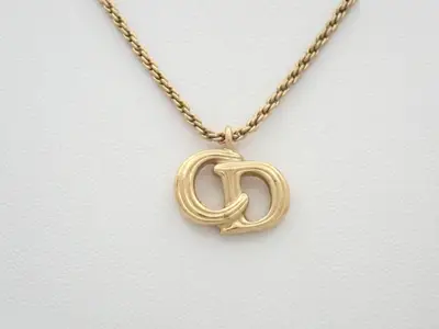 CD logo GP necklace, chain approximately 43cm