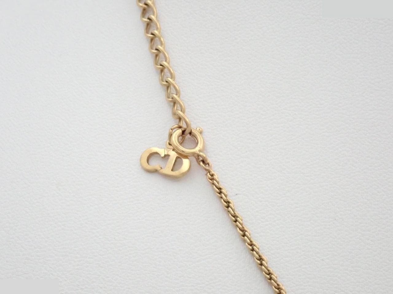 CD logo GP necklace, chain approximately 43cm — view 2