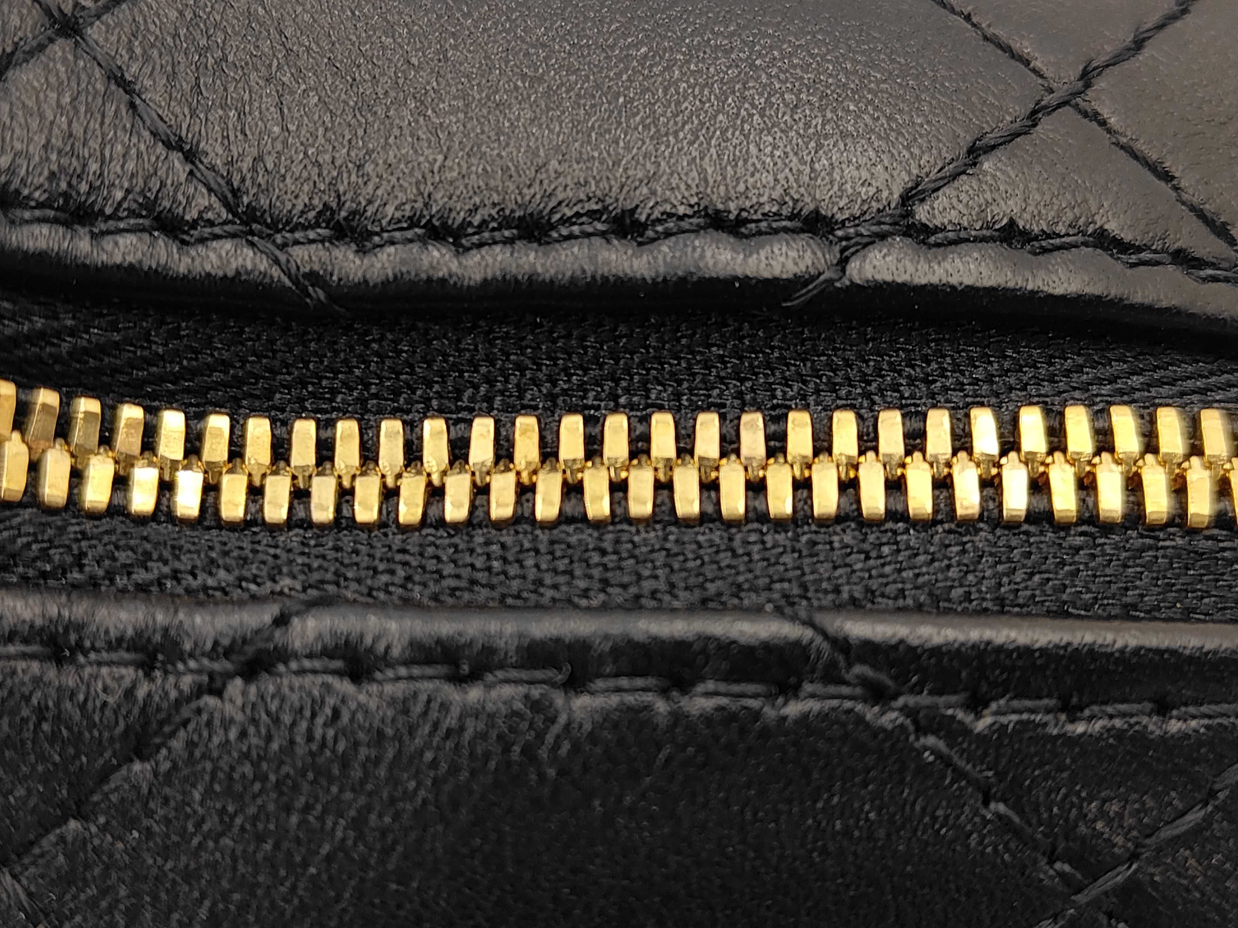 Matelassé Chain Shoulder Bag, Star Pattern, Lambskin, Black Shoulder Bag — view 7