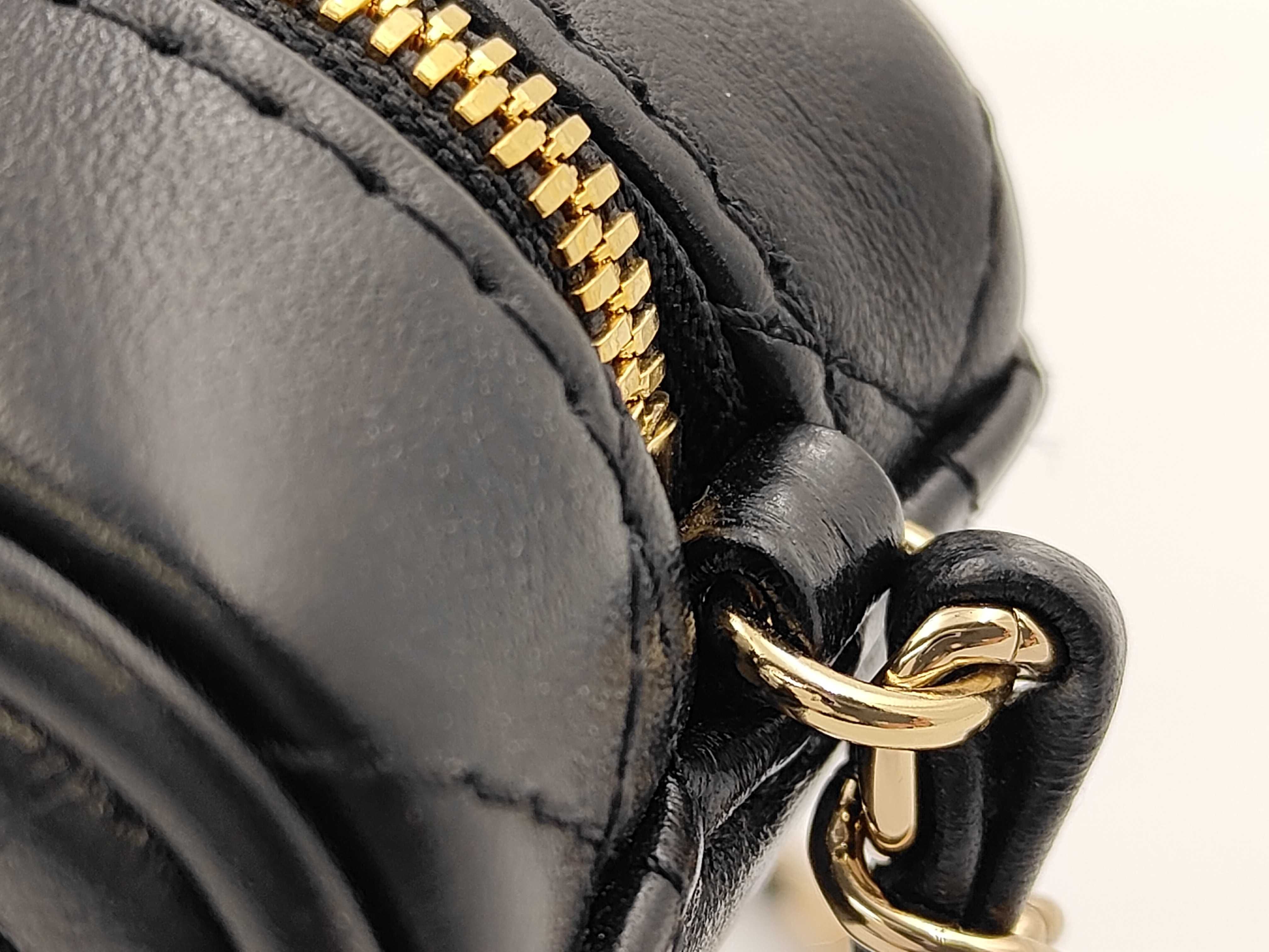 Matelassé Chain Shoulder Bag, Star Pattern, Lambskin, Black Shoulder Bag — view 9