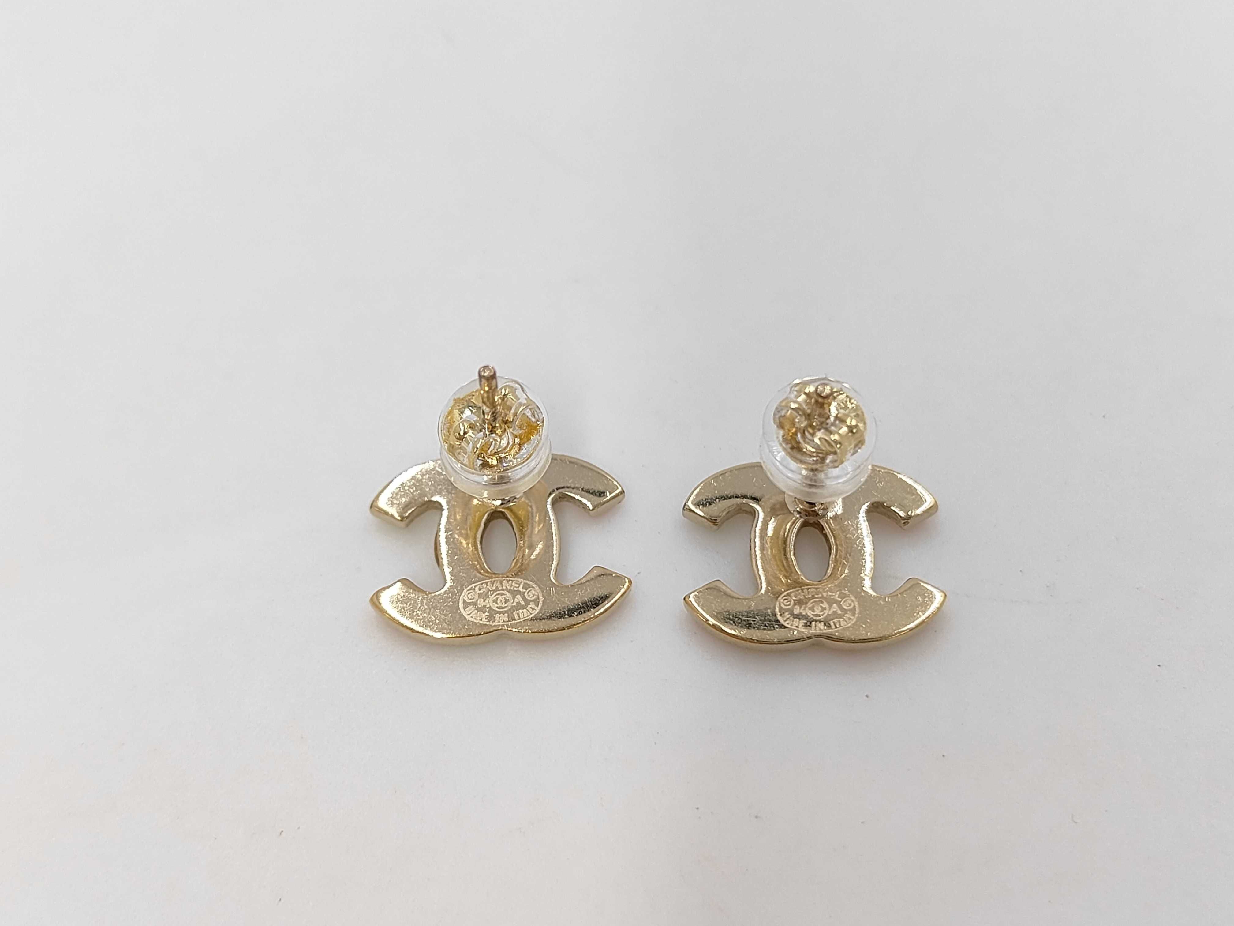 earrings, Coco Mark design, multi-colored stones, 04A. — view 2