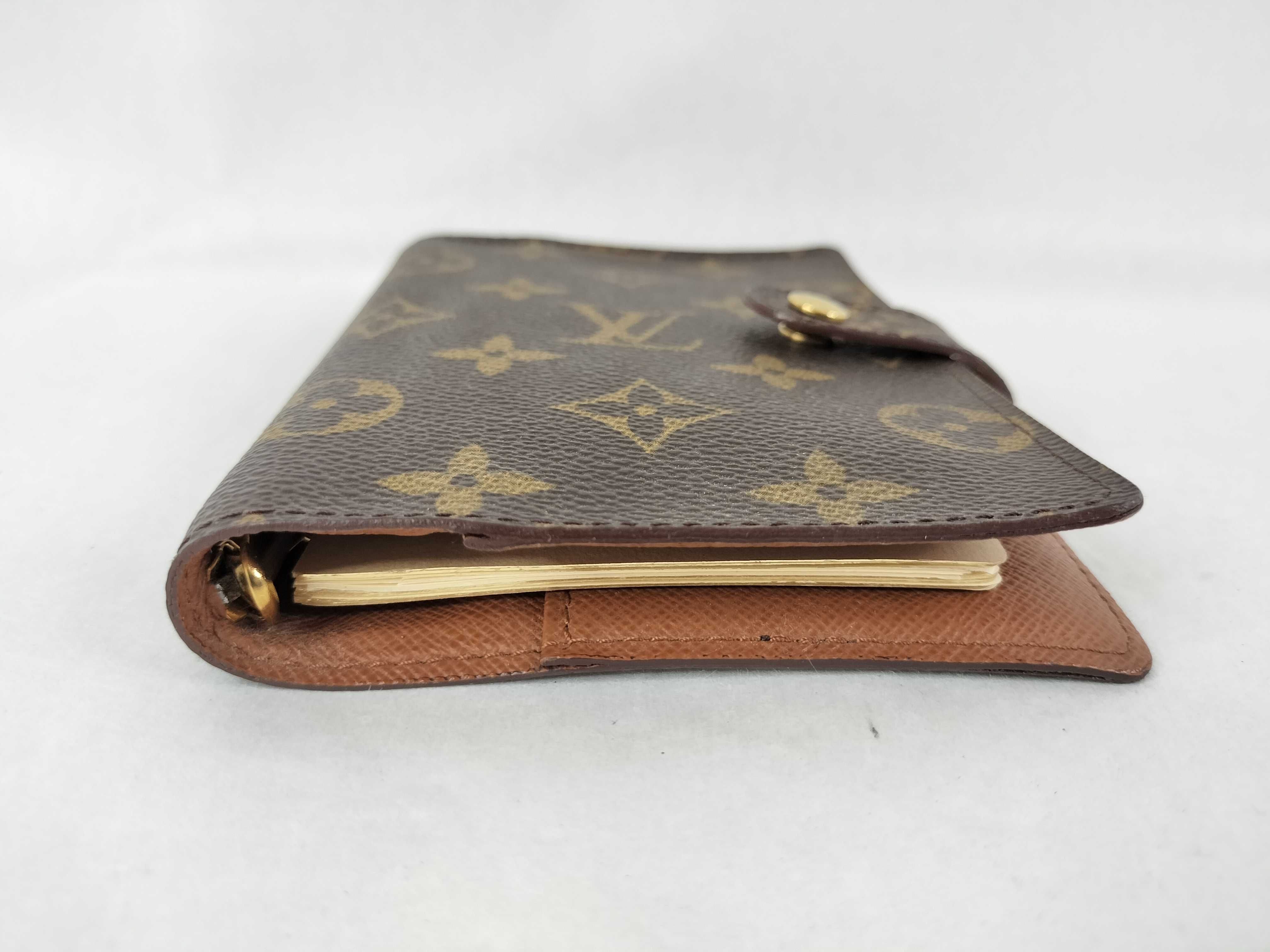 Monogram Agenda Notebook Cover with Booklet/Pen — view 4