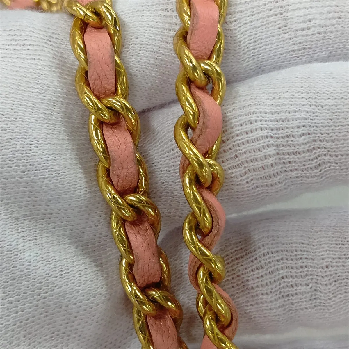 Mini Matelassé Lambskin Chain Shoulder Bag Vanity Case Pink Gold Hardware CPLHHLT2 Random Serial Number — view 9