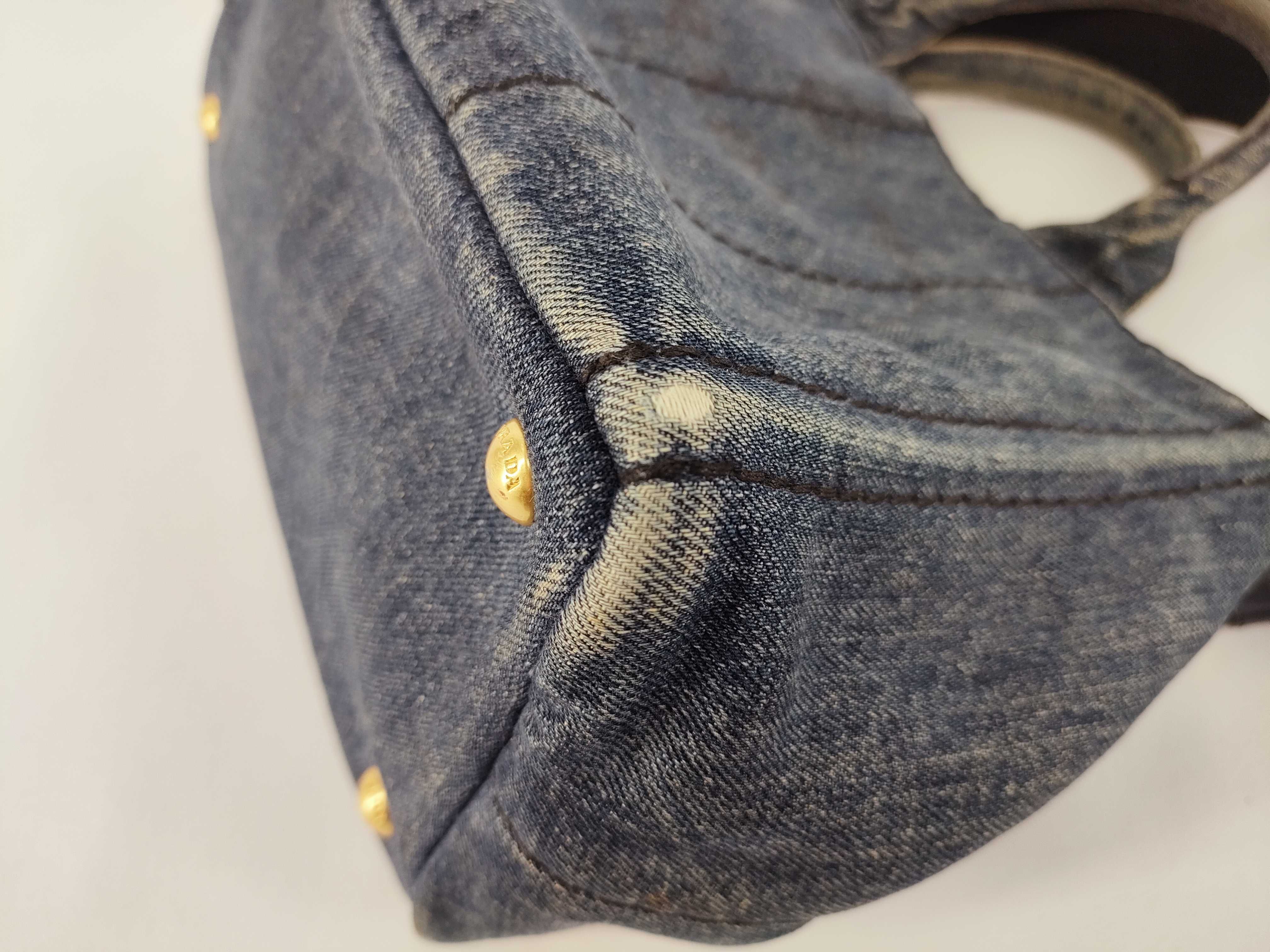 denim Canapa tote strap handbag — view 7