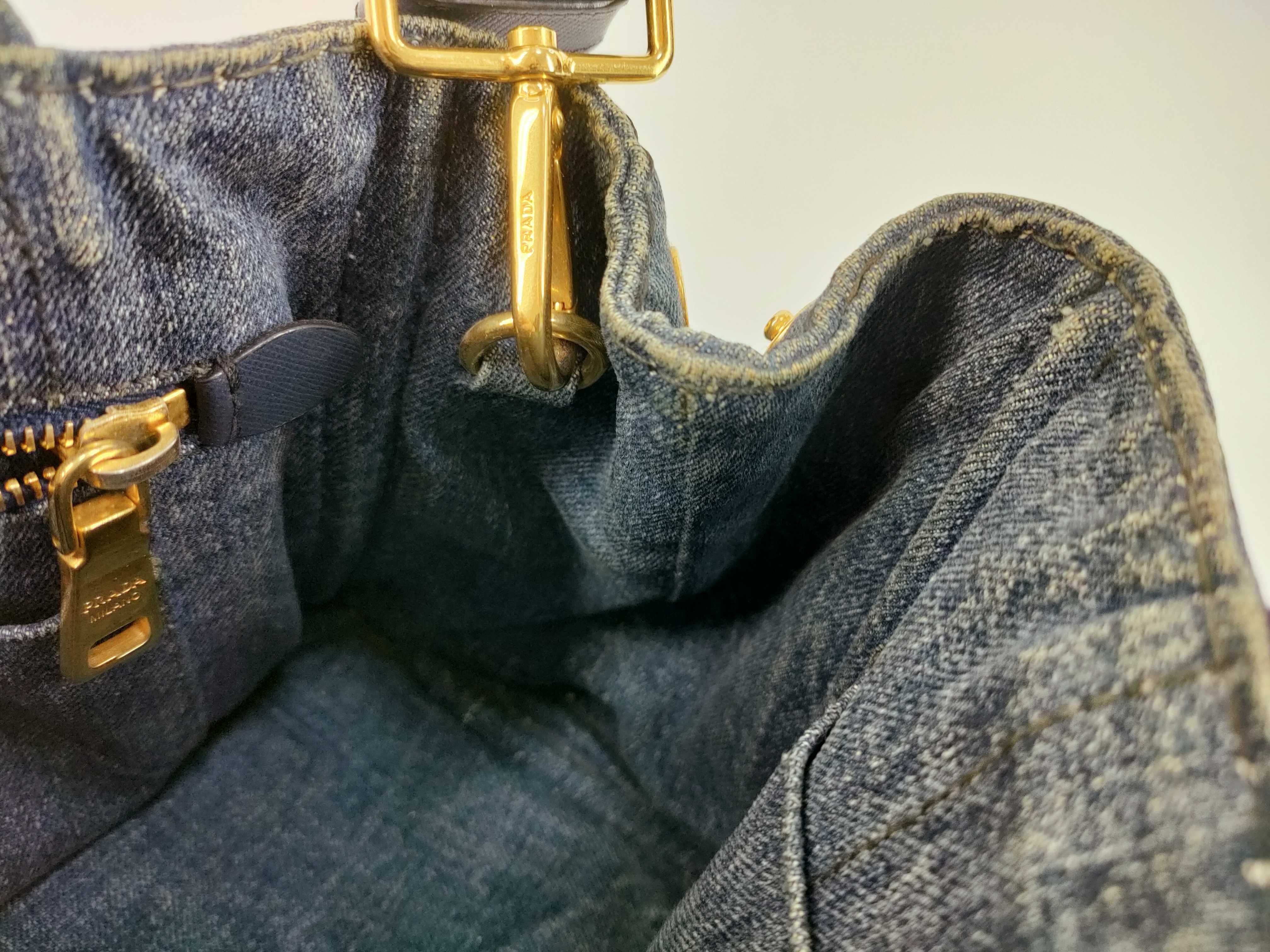 denim Canapa tote strap handbag — view 9