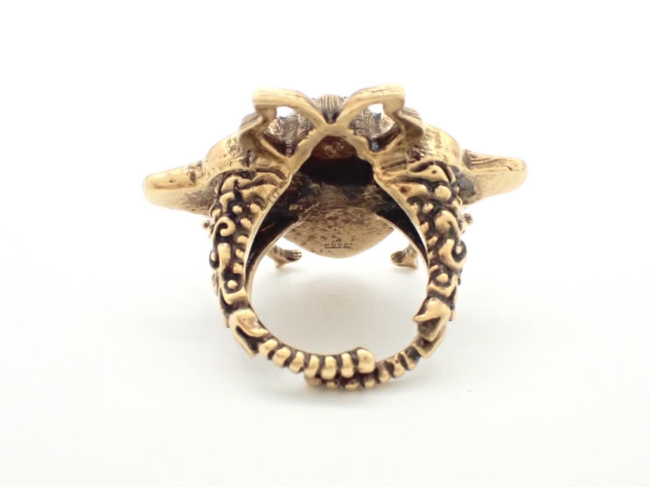 Interlocking G Bee Ring #15 — view 2